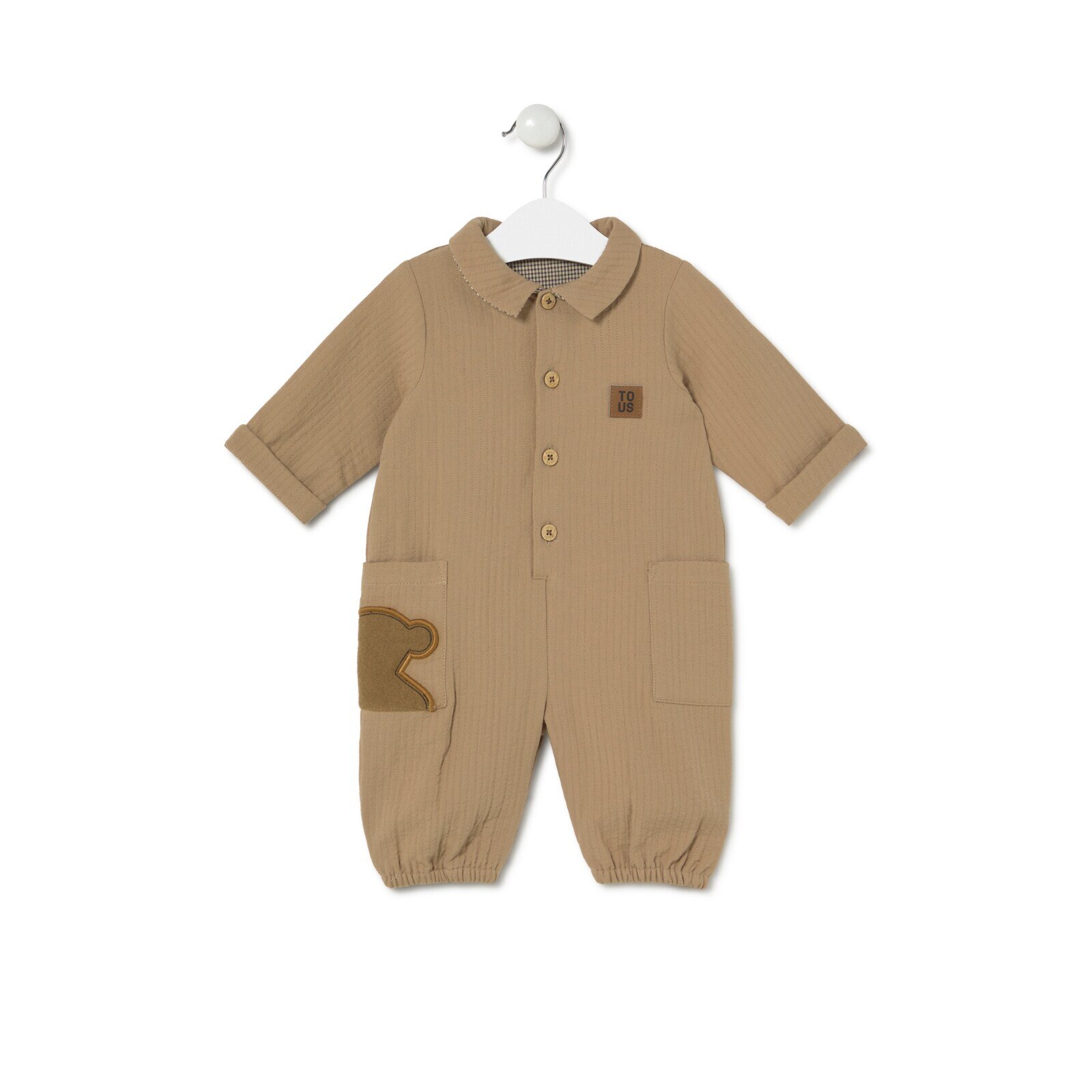 Pelele sin pies de bebé Brown beige