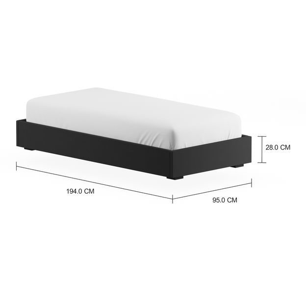 CAMA DE SOLTEIRO 88 CM SOX