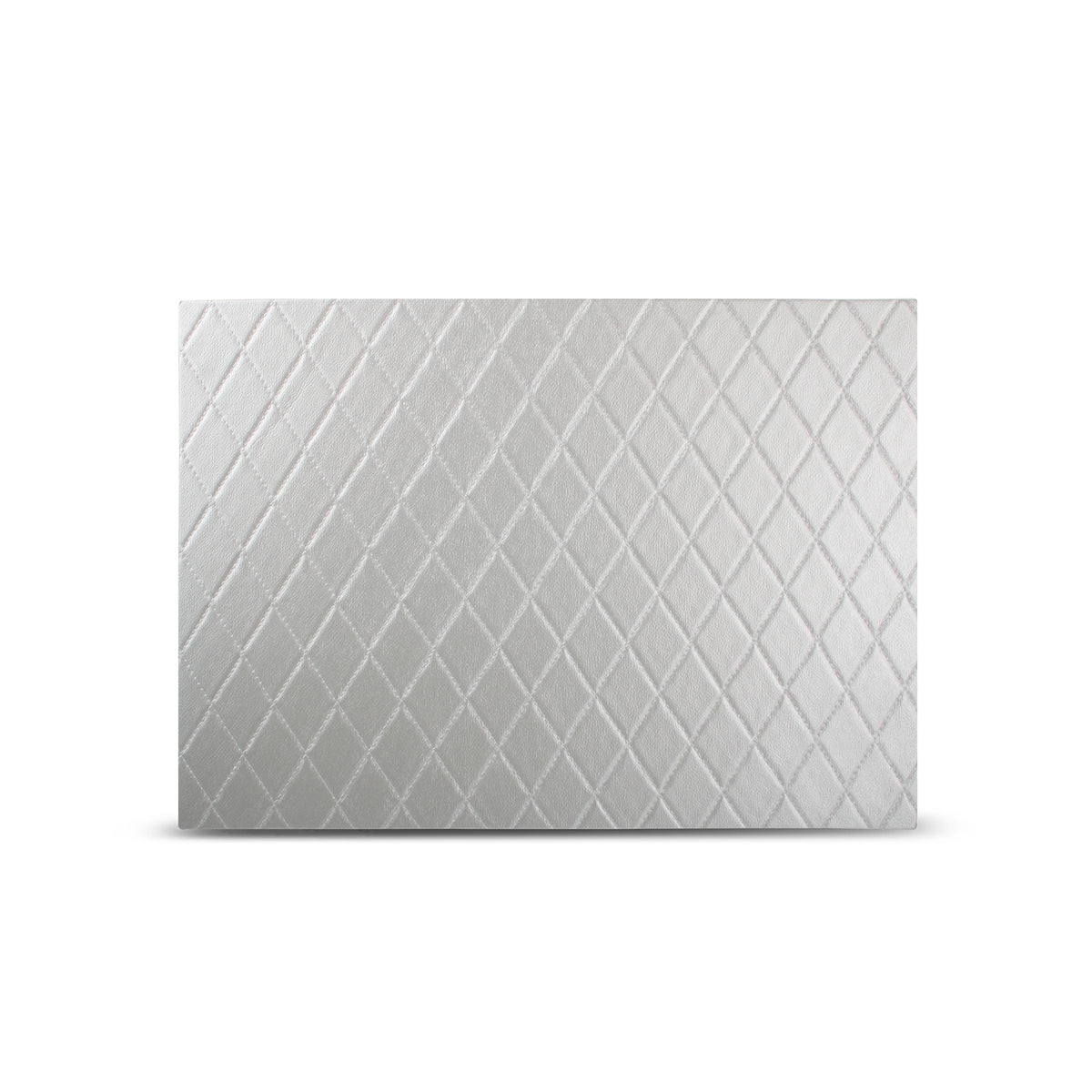 Salt & Pepper - Placemat 43x30cm ruiten zilver TableTop - Set van 4