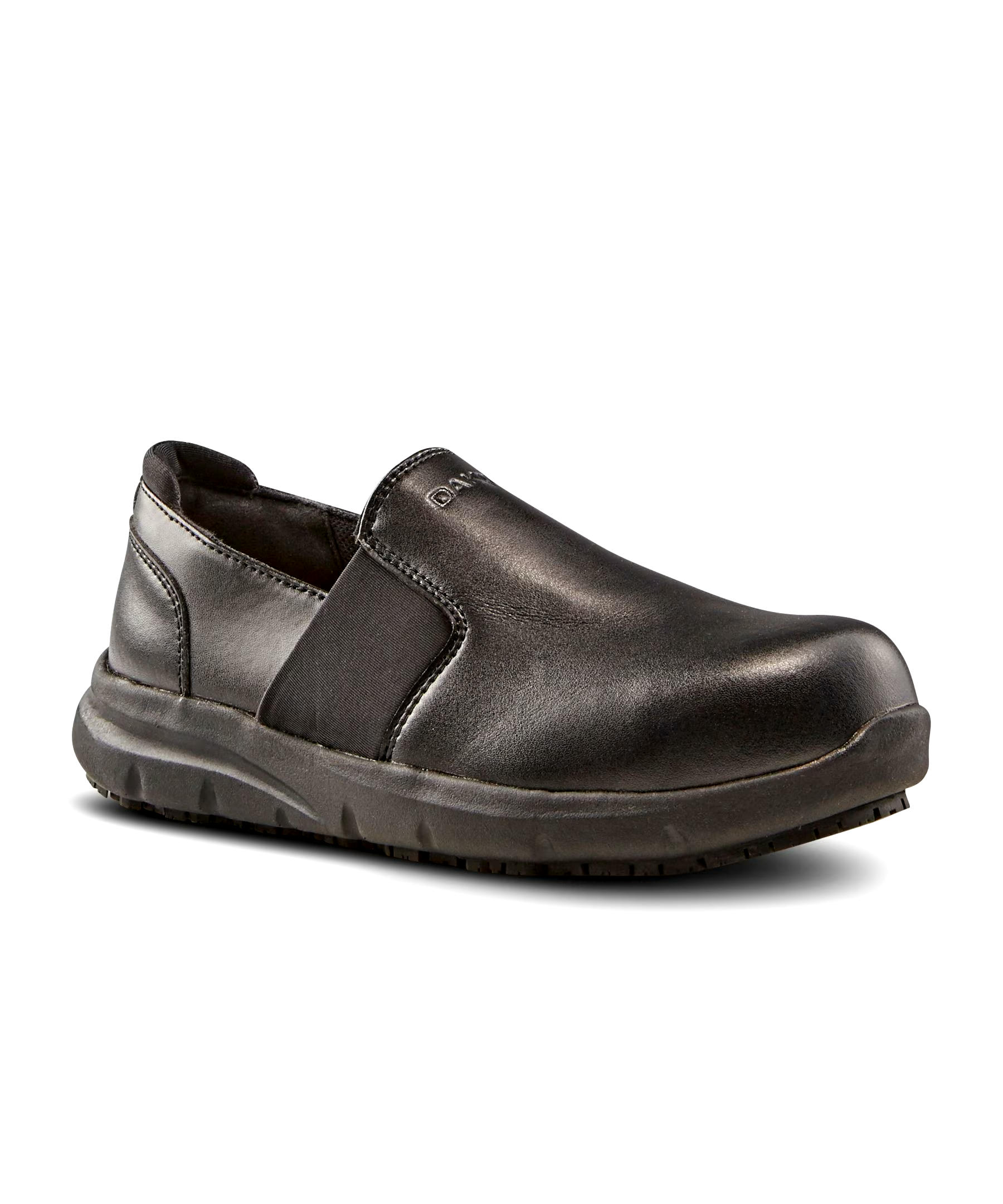 Dakota WorkPro Series Women's Steel Toe Steel Plate Anti-Slip Slip On Oxford Safety Shoes - Black