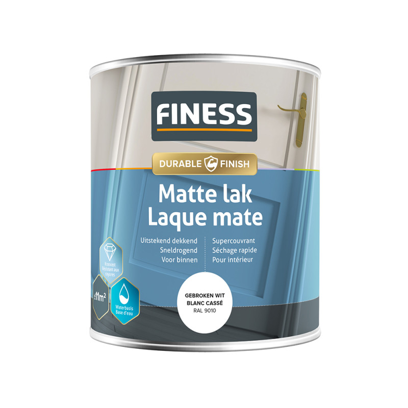 Laque mate blanc cassé 0,75 L FINESS