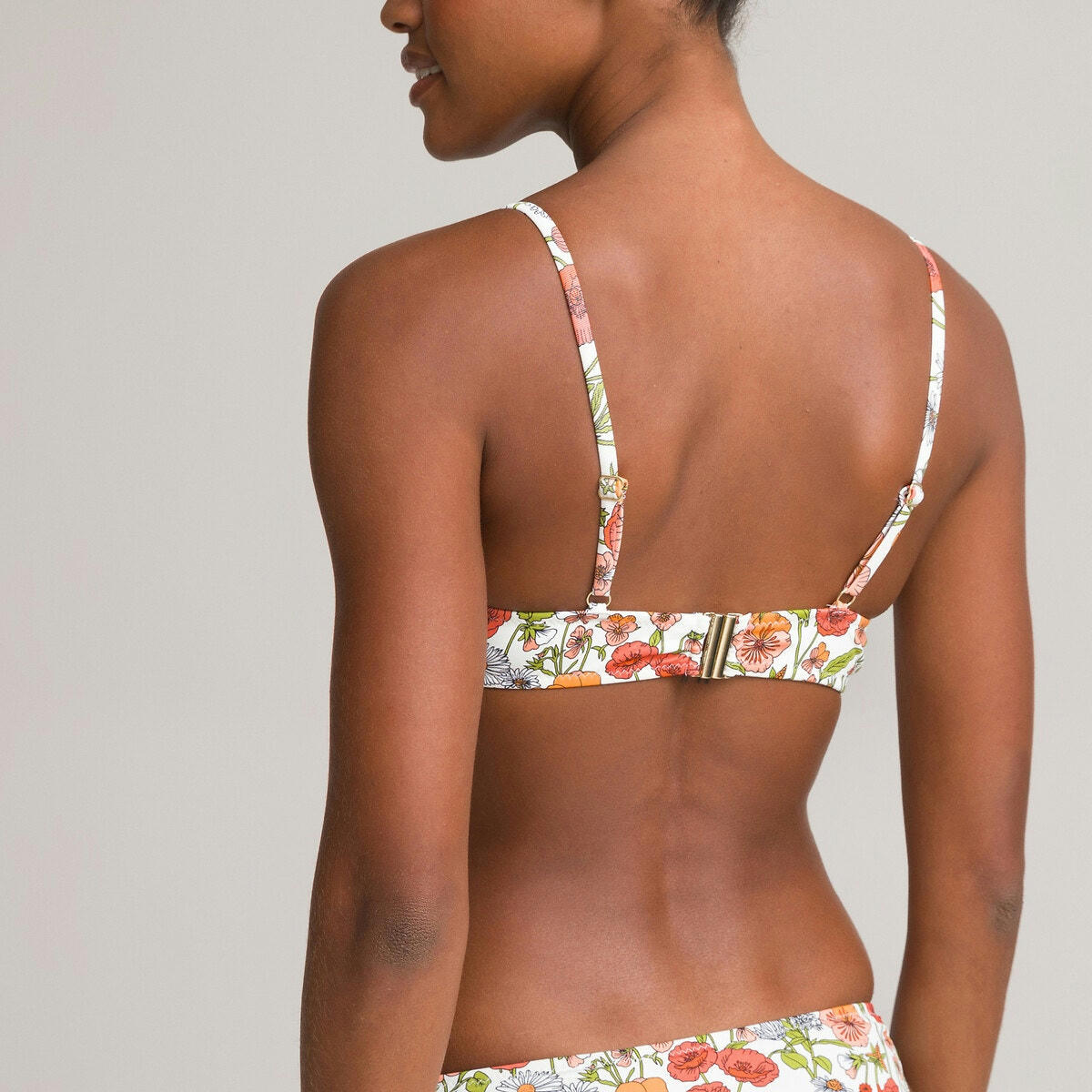 Haut de maillot de bain ampliforme imprimé fleurs