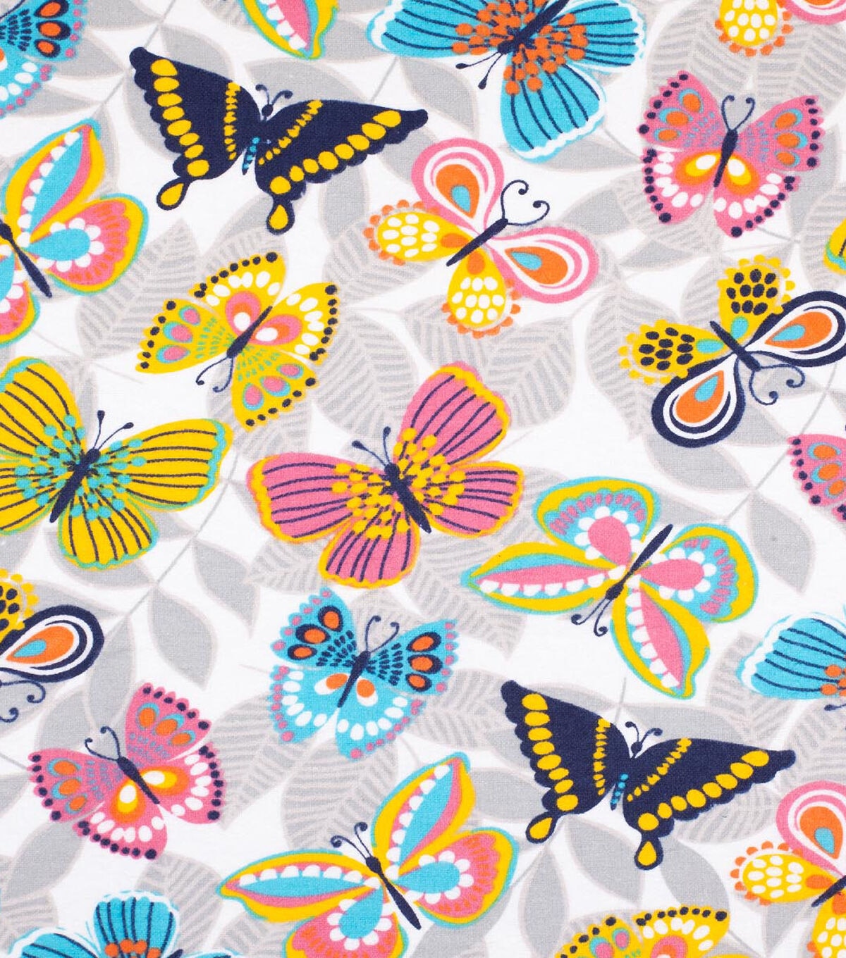 Butterfly Leaves Super Snuggle Flannel Fabric