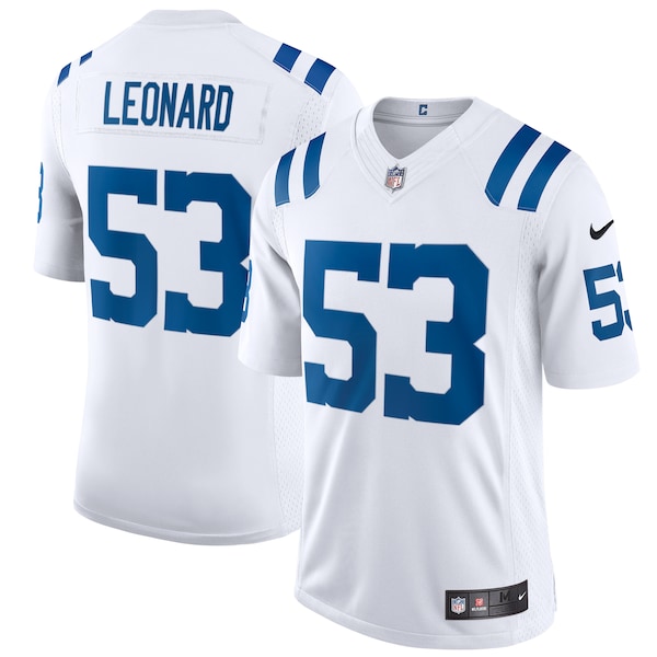 Shaquille Leonard Indianapolis Colts Nike Vapor Limited Jersey - White/Royal
