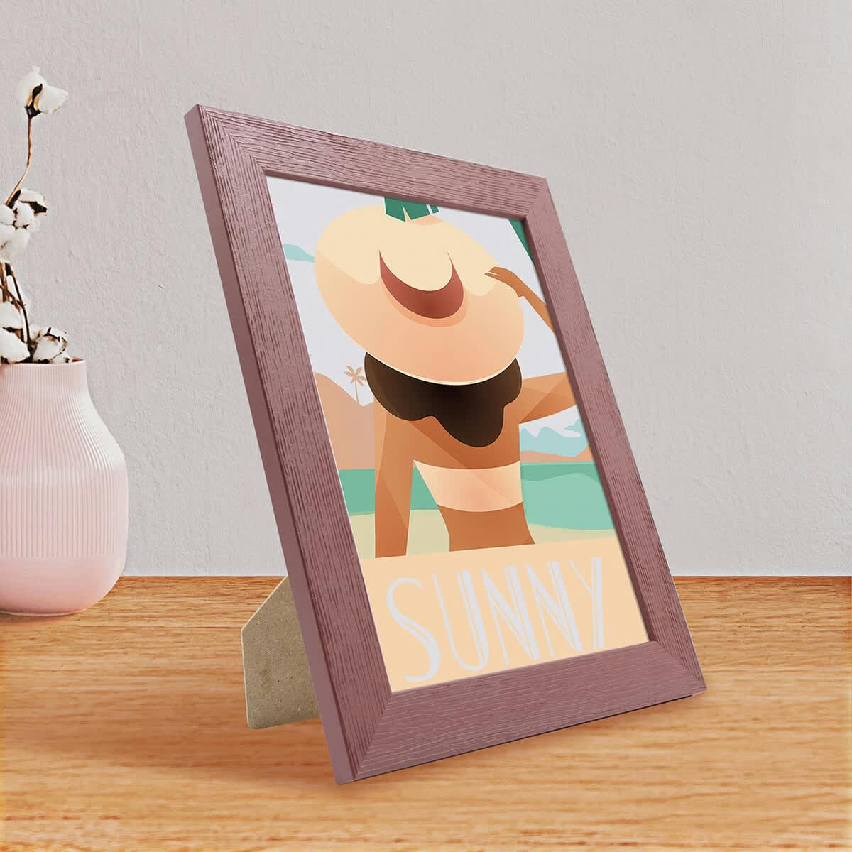 TUTTI FRUTTI - Cadre photo bois reconstitué Terracotta 18x24 cm