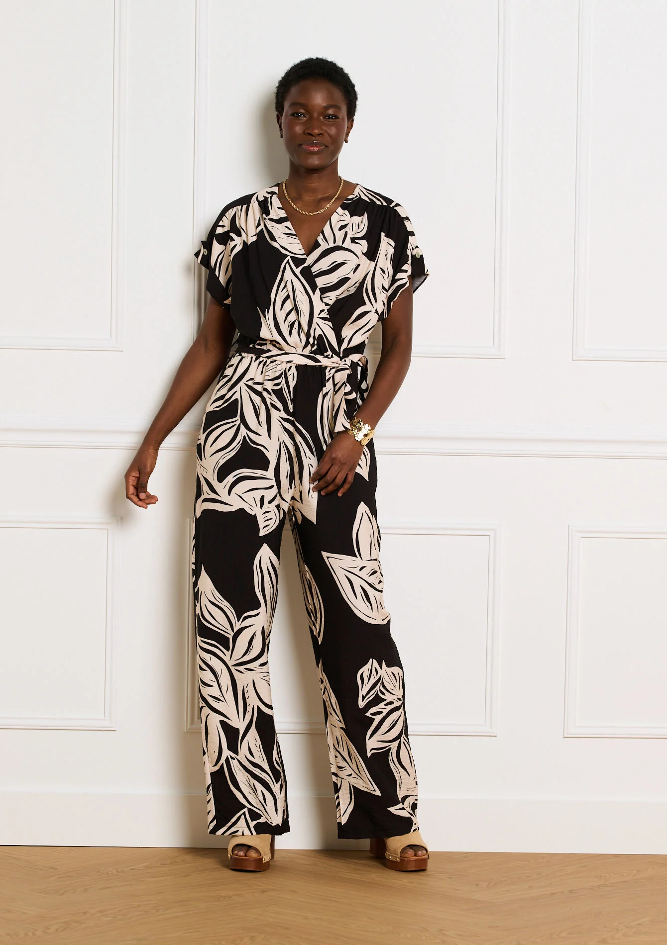 Soepele jumpsuit met print