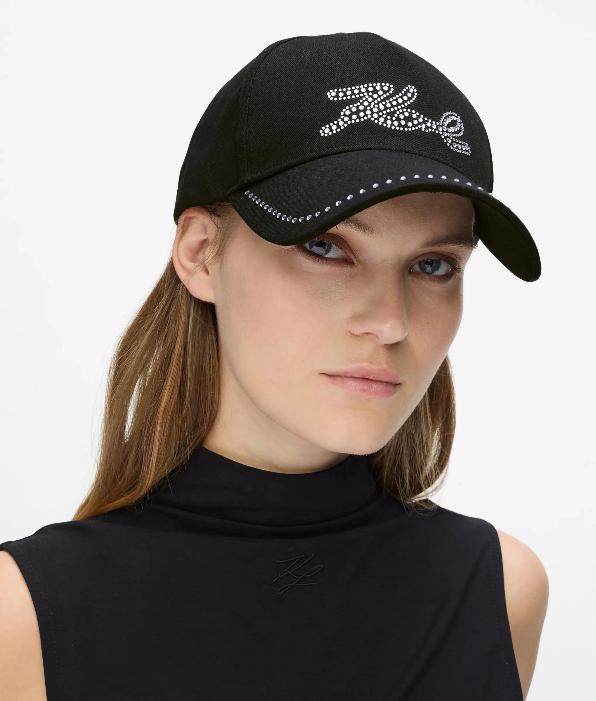 Casquette K/Signature avec strass et ruban
