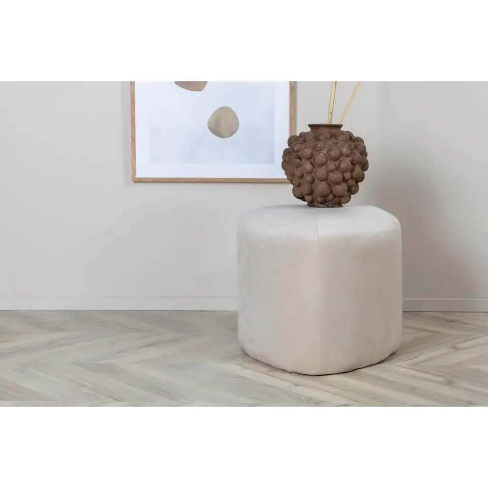 Svea - Troy poef - velvet - beige