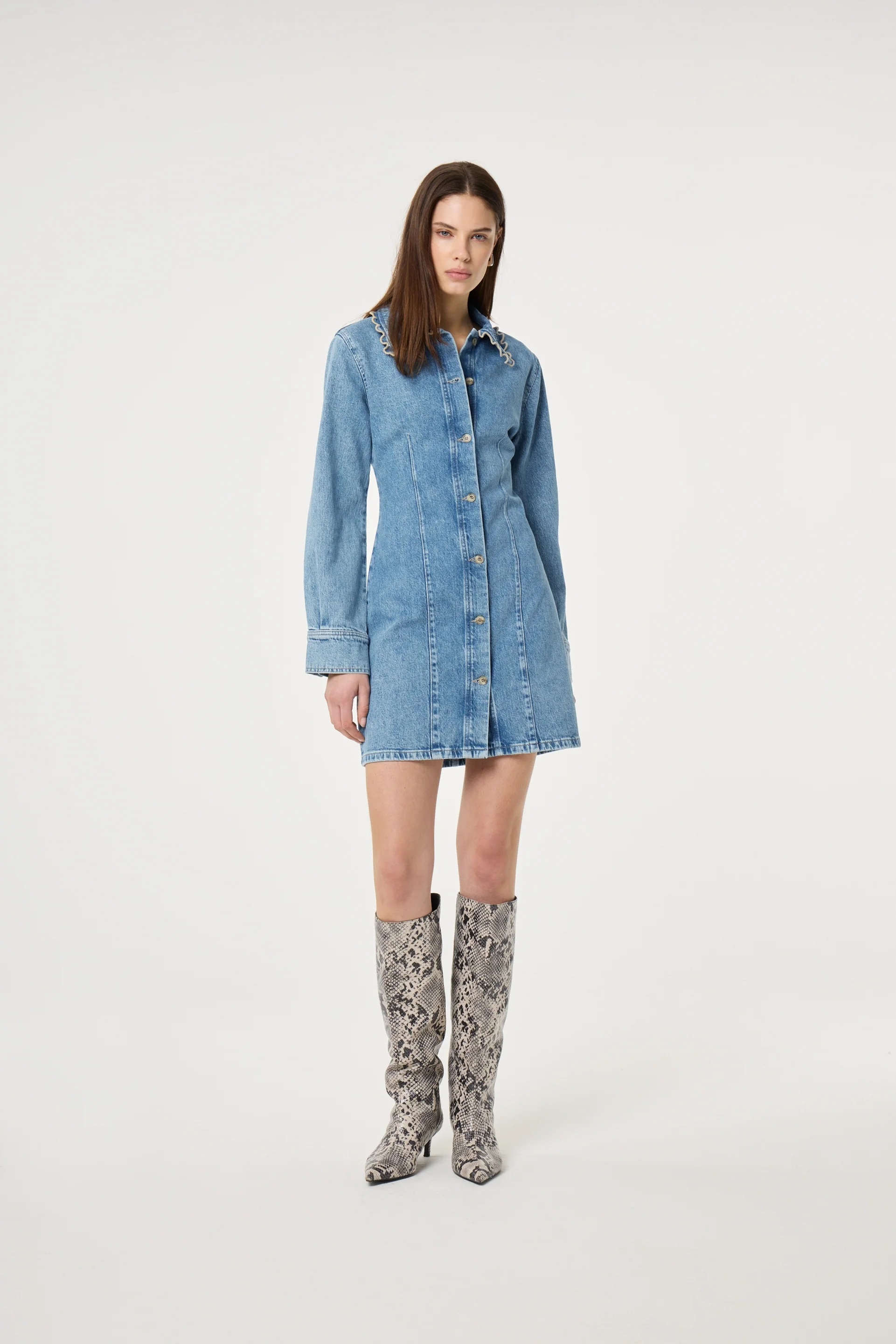 Ina Dress | Mid Blue