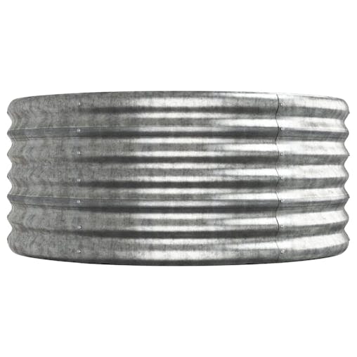 NNEVL Garden Raised Bed Powder-Coated Steel 224x80x36 cm Silver