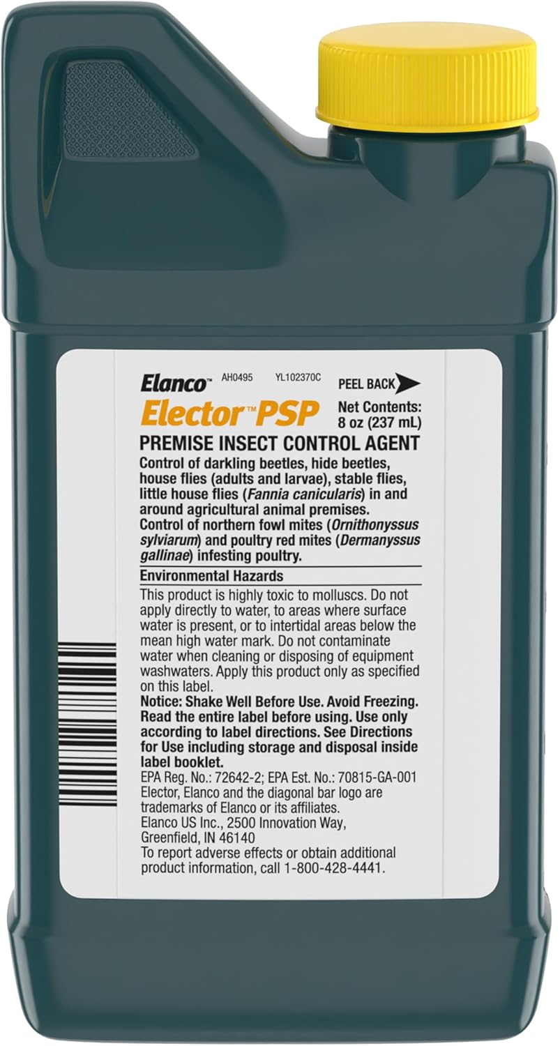 Elector PSP Premise Insect Control Agent | Controls Beetles & Flies | 237 mL Bottle