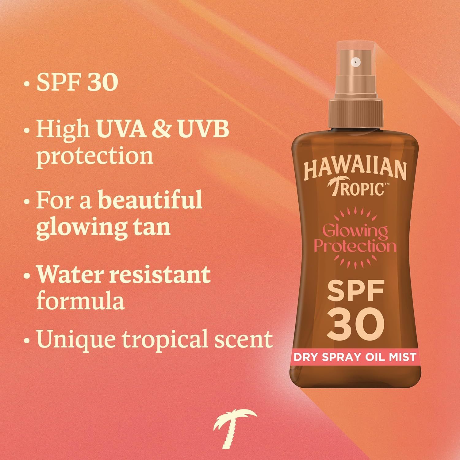 Hawaiian Tropics Glowing Protection Dry Spray Oil Mist SPF 30 200ml