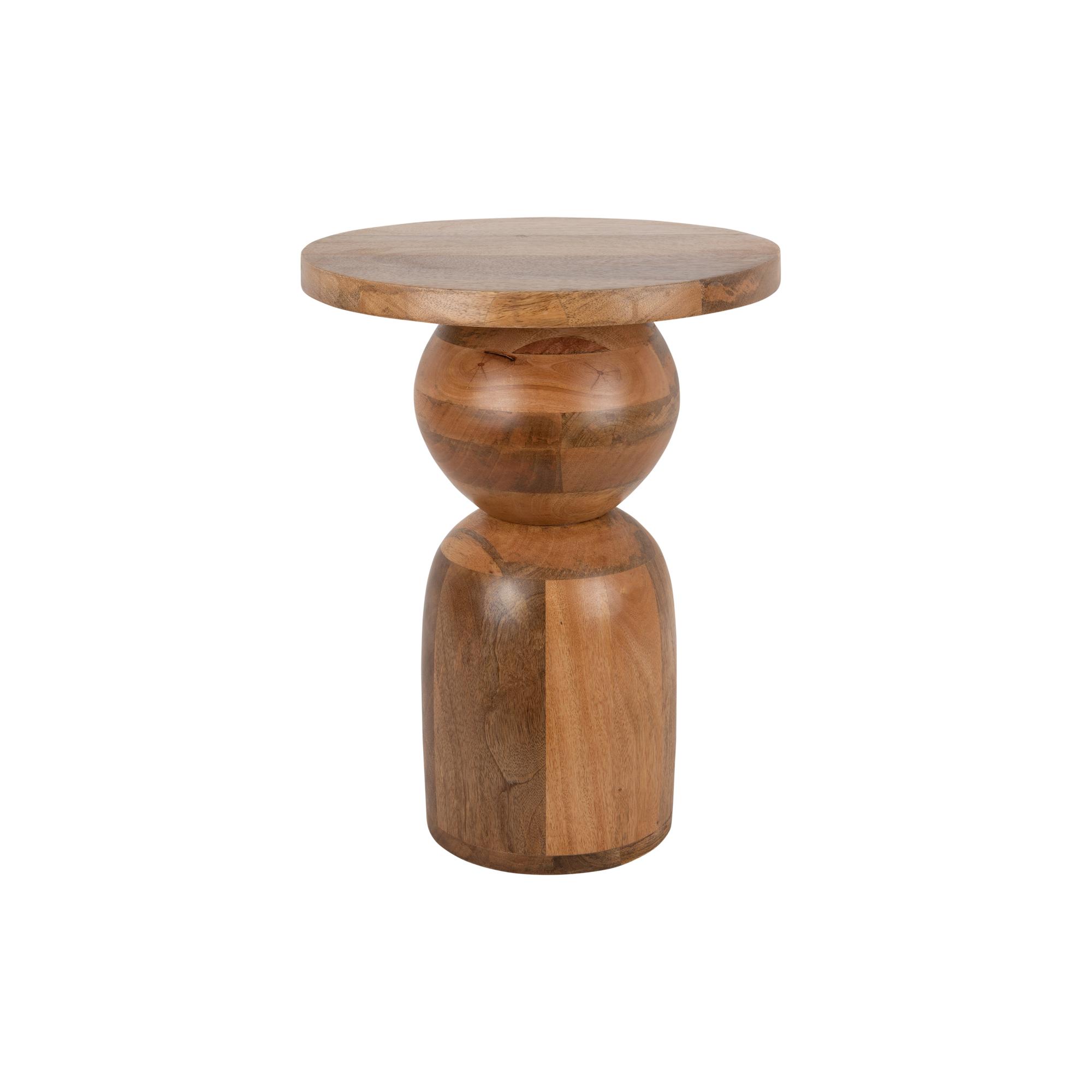 Leitmotiv bijzettafel Dia Groot - naturel - Ø35cm