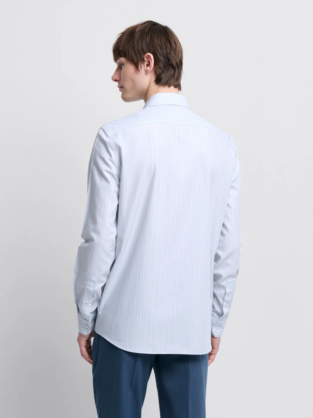 Chemise slim rayée sans repassage