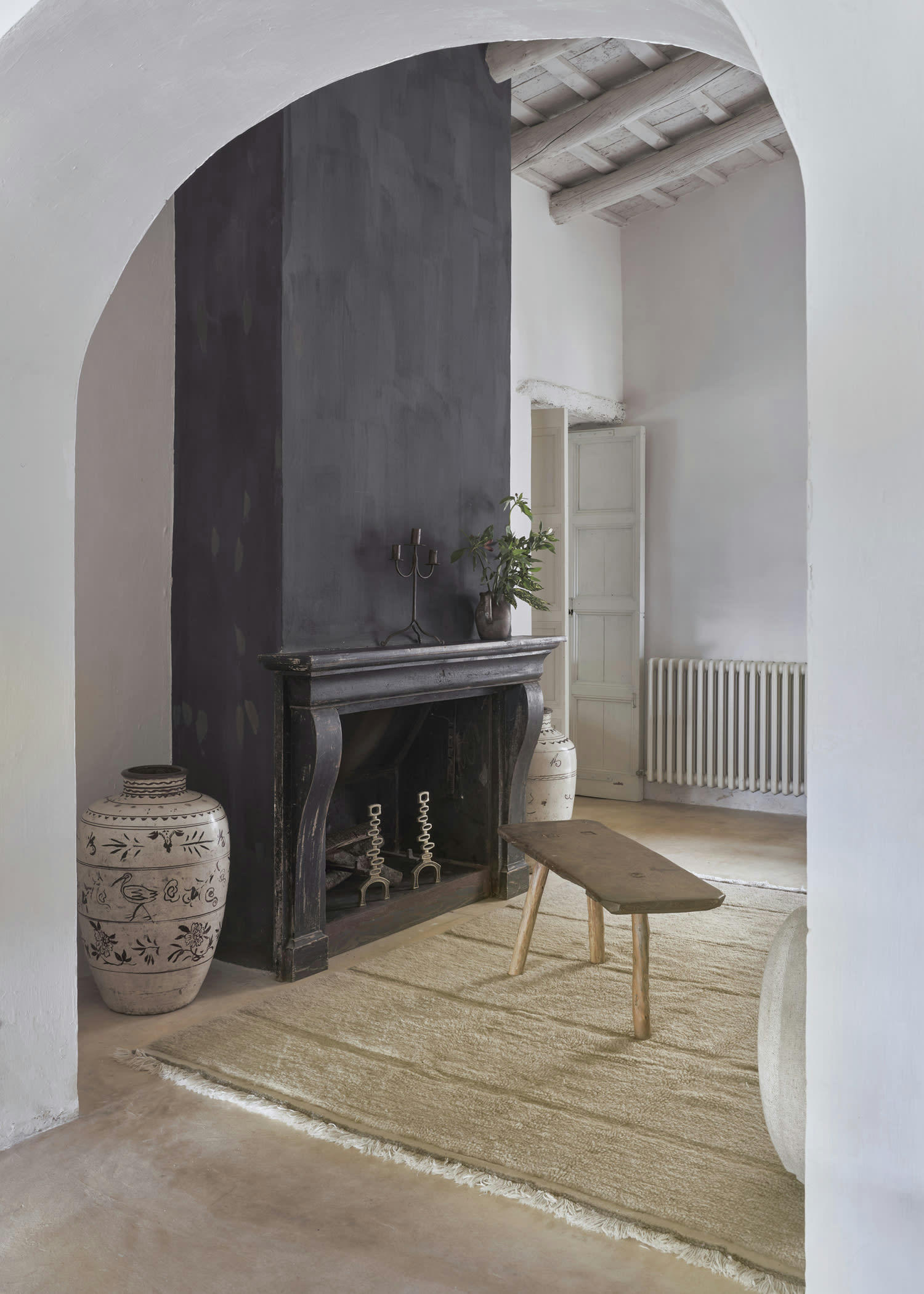 SHEEP OF THE WORLD - Tapis lavable en laine marron 80x140