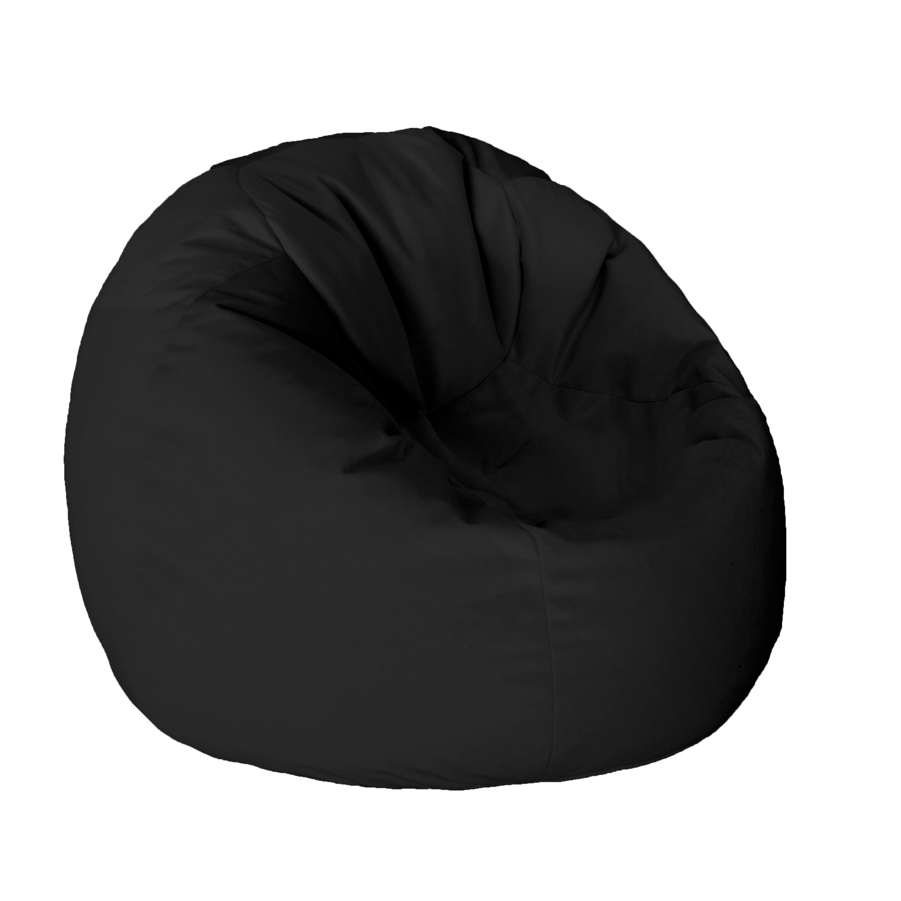 - Pouf XL velours noir