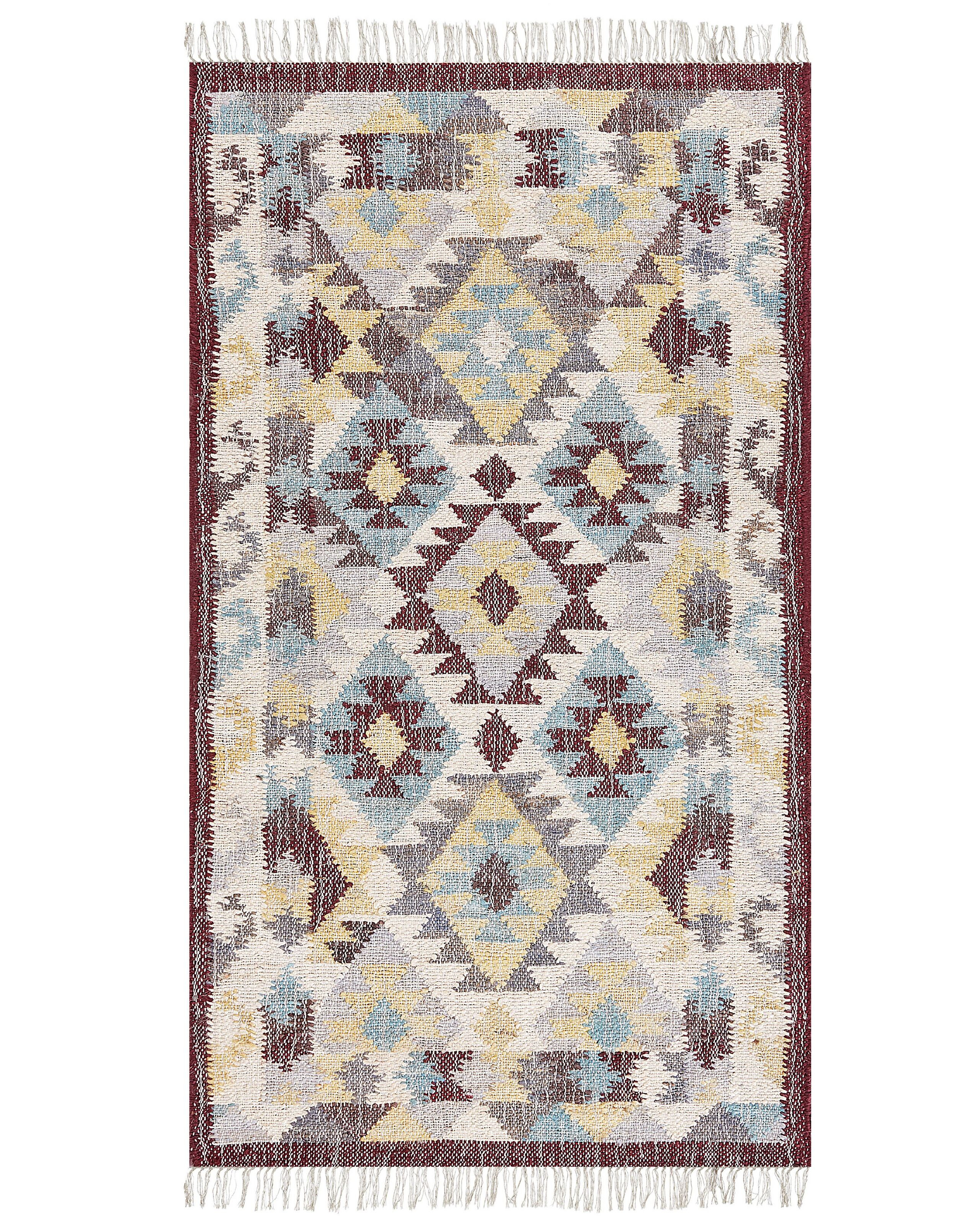 Dywan z juty pleciony 80x150 cm wielokolorowy