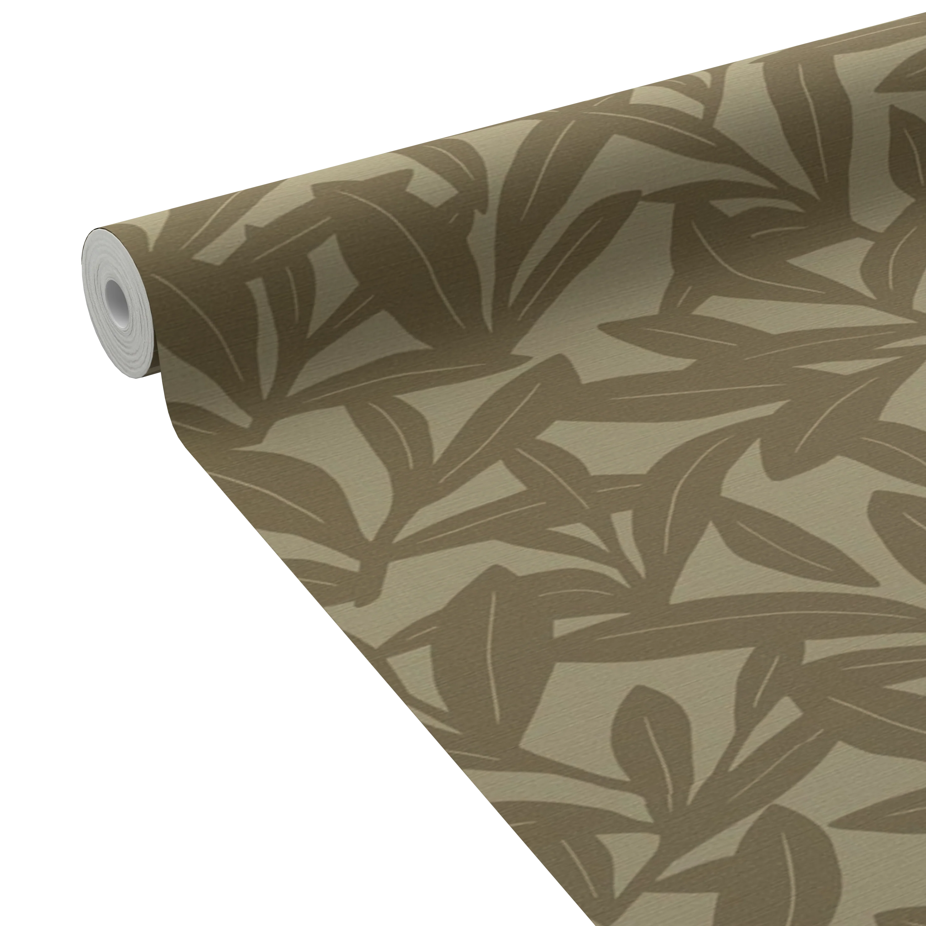 Papier peint intissé POLINA coloris vert kaki
