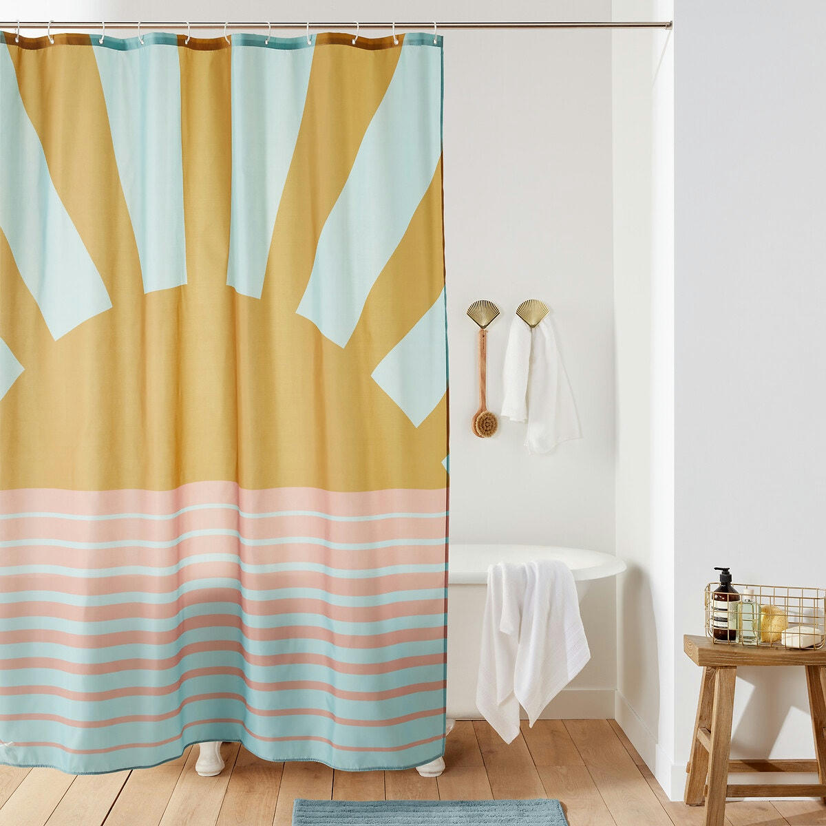 Rideau de douche imprimé, Listrado