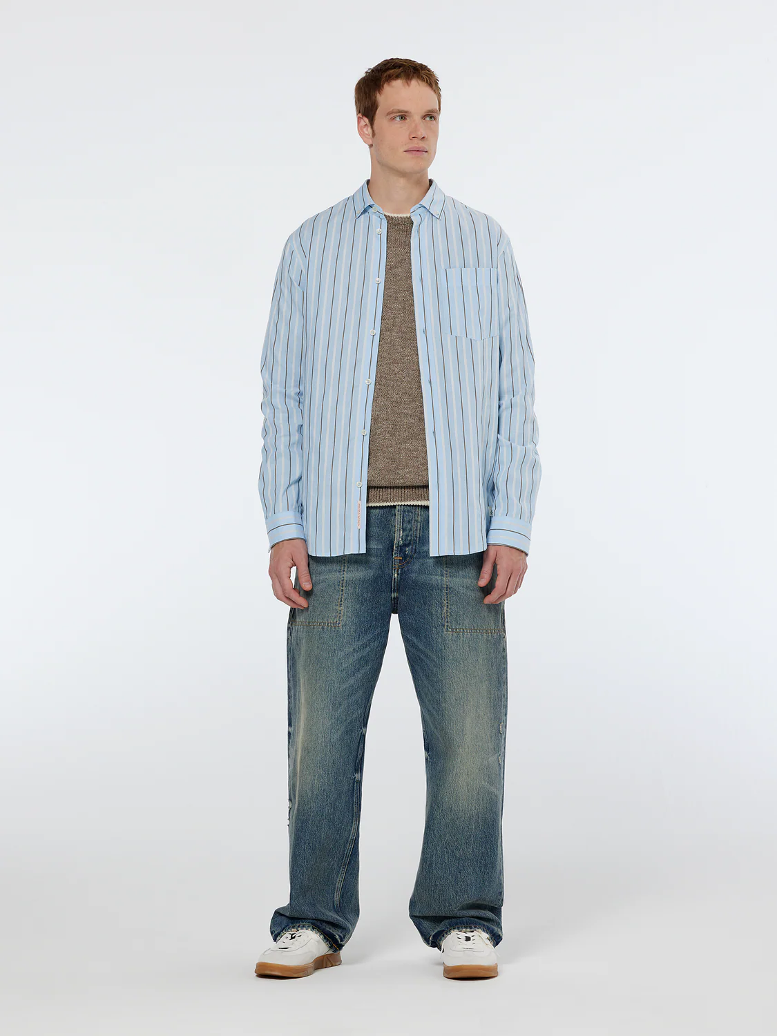 Regular Fit Dobby Stripe Shirt