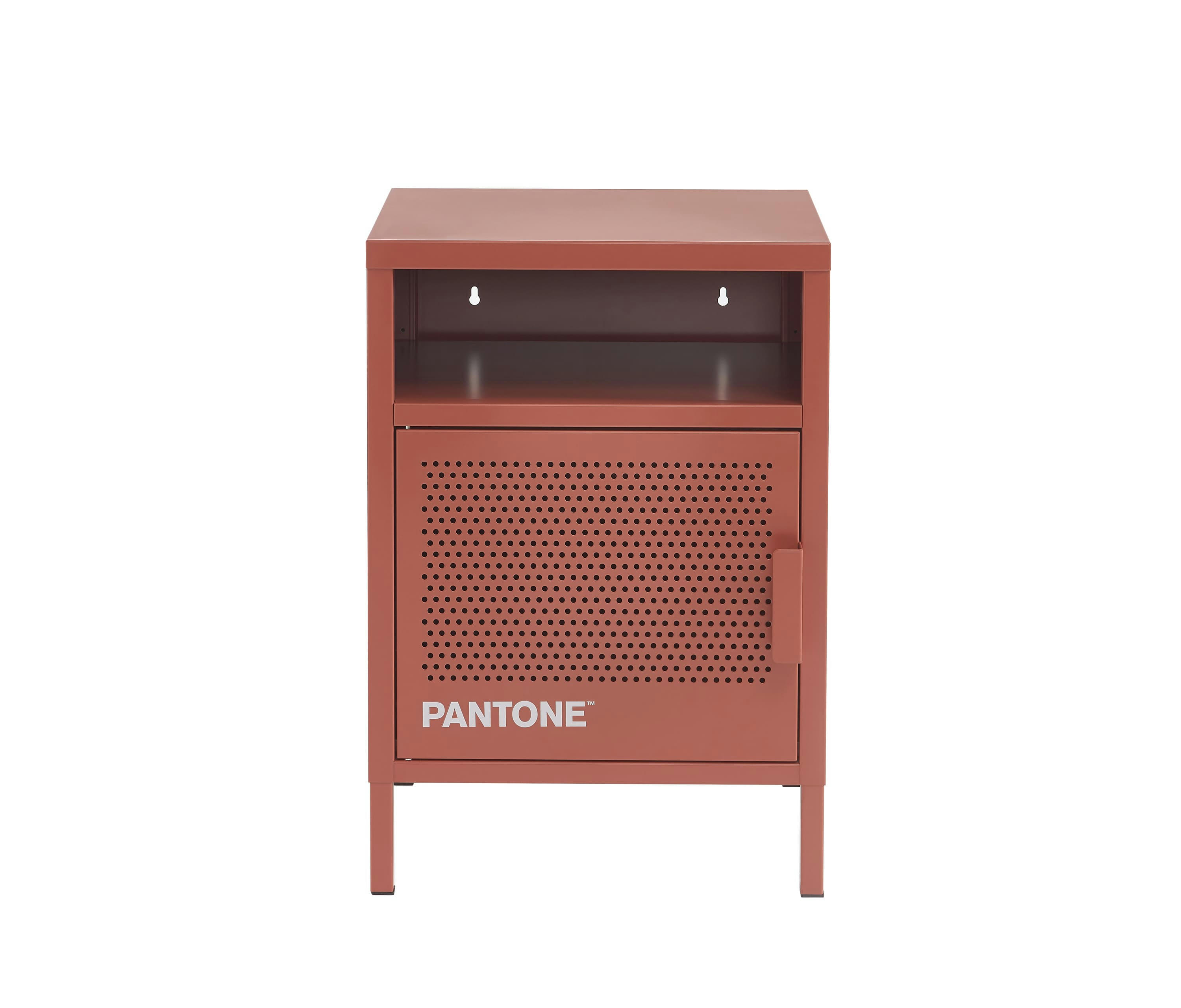 PANTONE - Table de chevet  métal terracotta 40cm