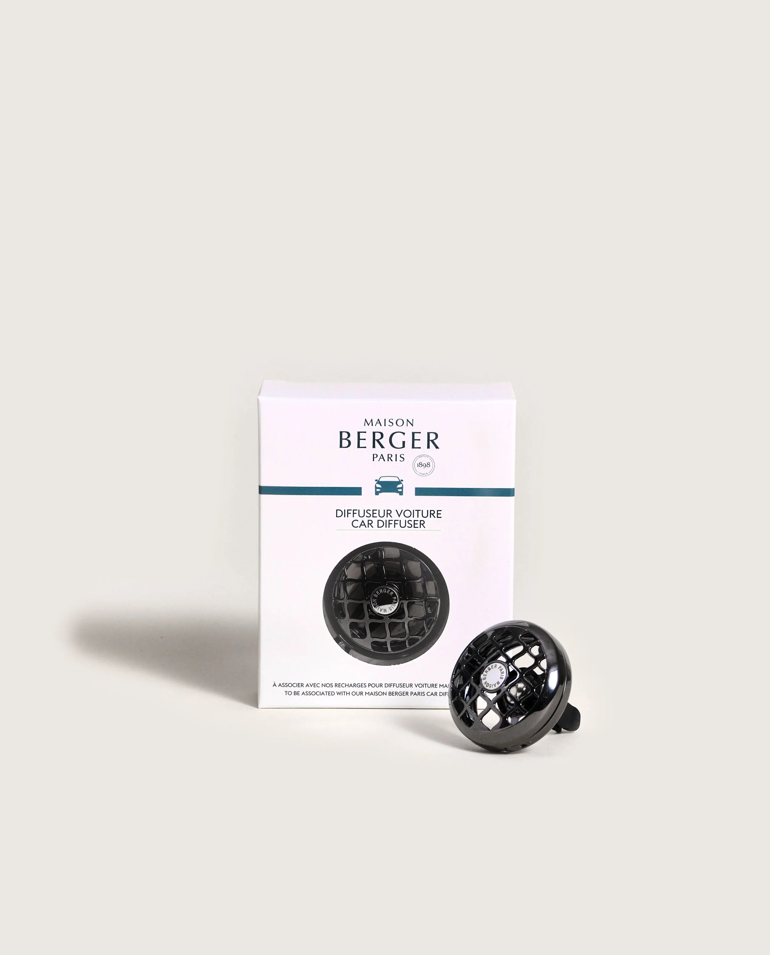 Pince Diffuseur voiture Résonance Gun Métal