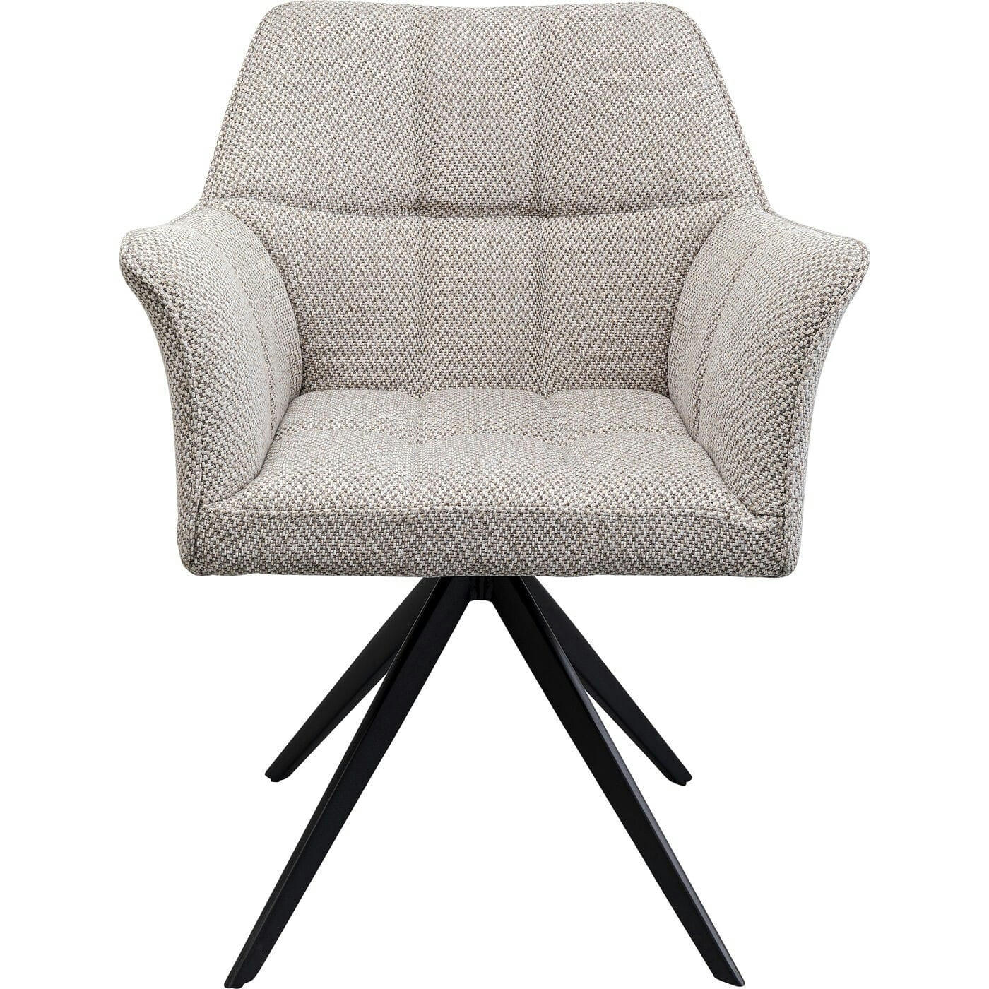 THINKTANK - Chaise avec accoudoirs pivotante Thinktank grise Kare Design