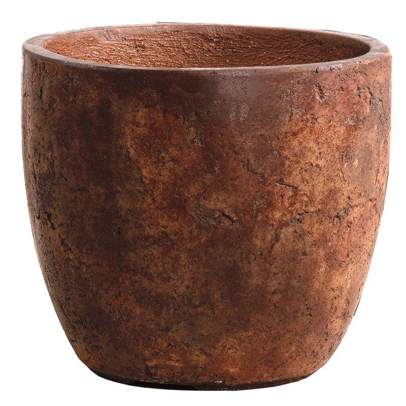 Pot en ciment New Cement brun rouille Ø 42 x 36 cm