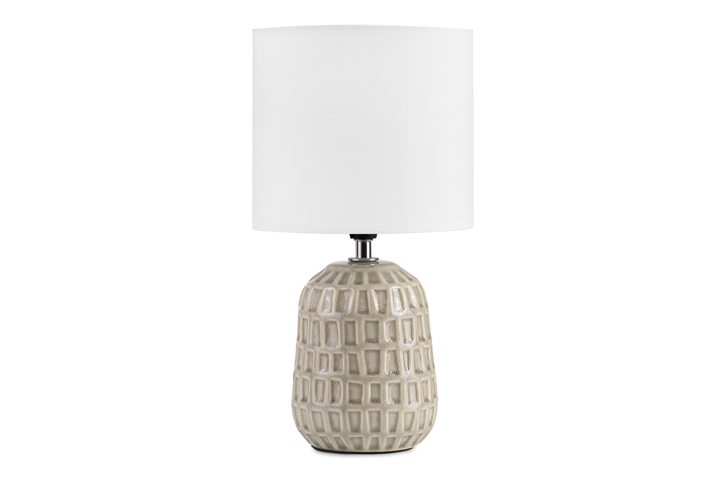 KONSIMO STANDI Lampa stołowa w stylu boho w kolorze kremowym