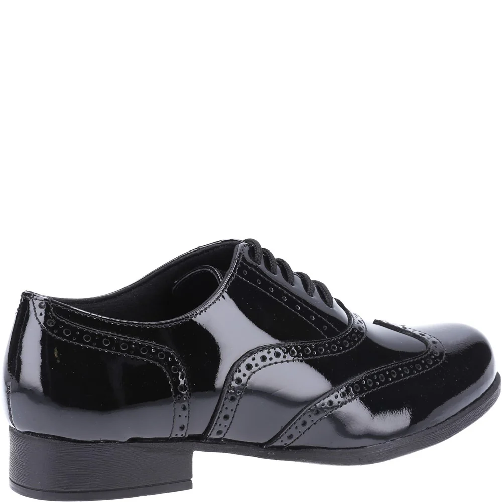 Hush Puppies Kada Patent Senior School Shoes