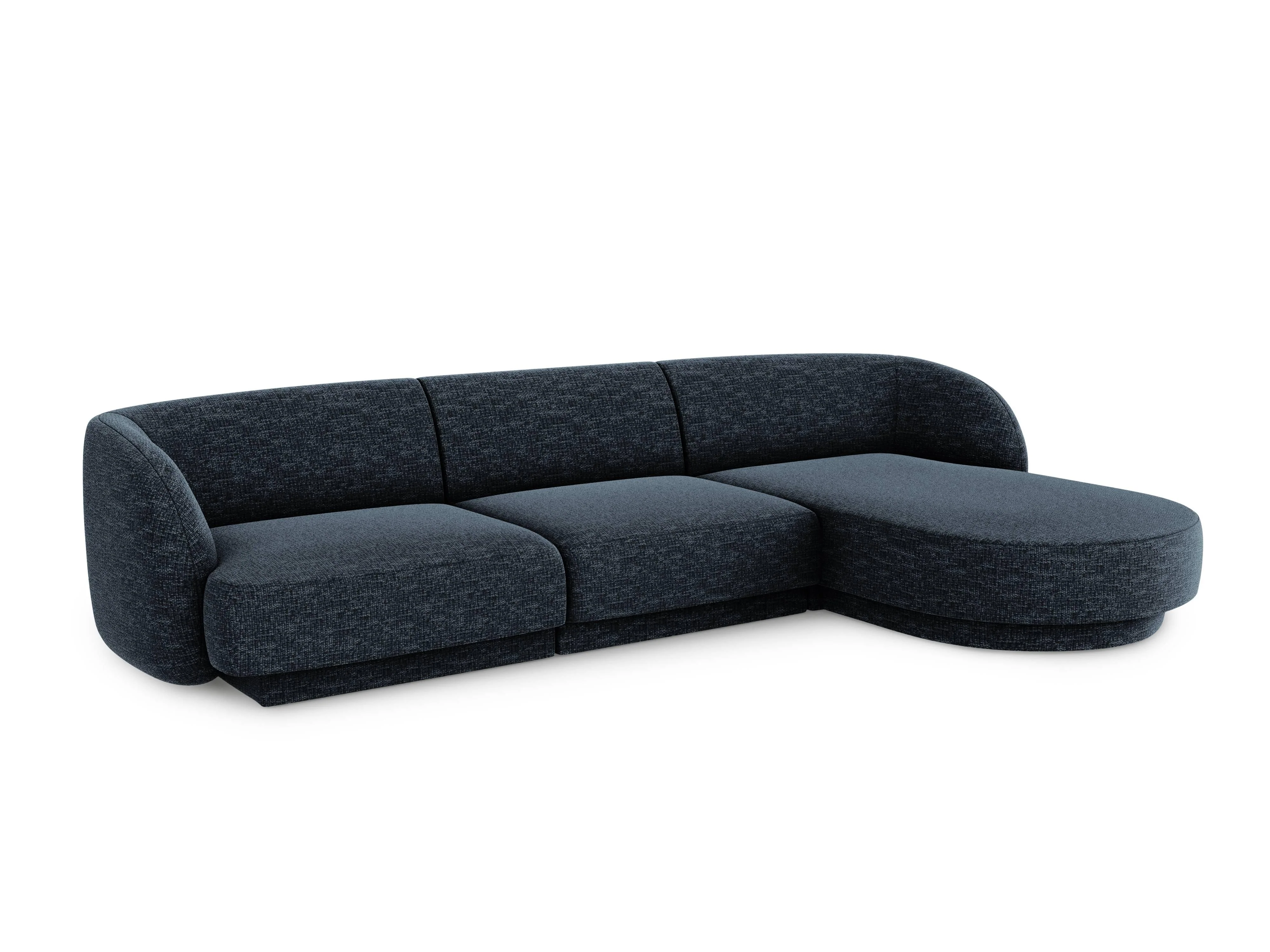 3.5-zitshoekbank Miley rechts chenille