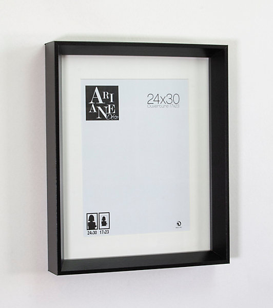 Cadre photo Roma style contemporain design noir l.24xH.30cm