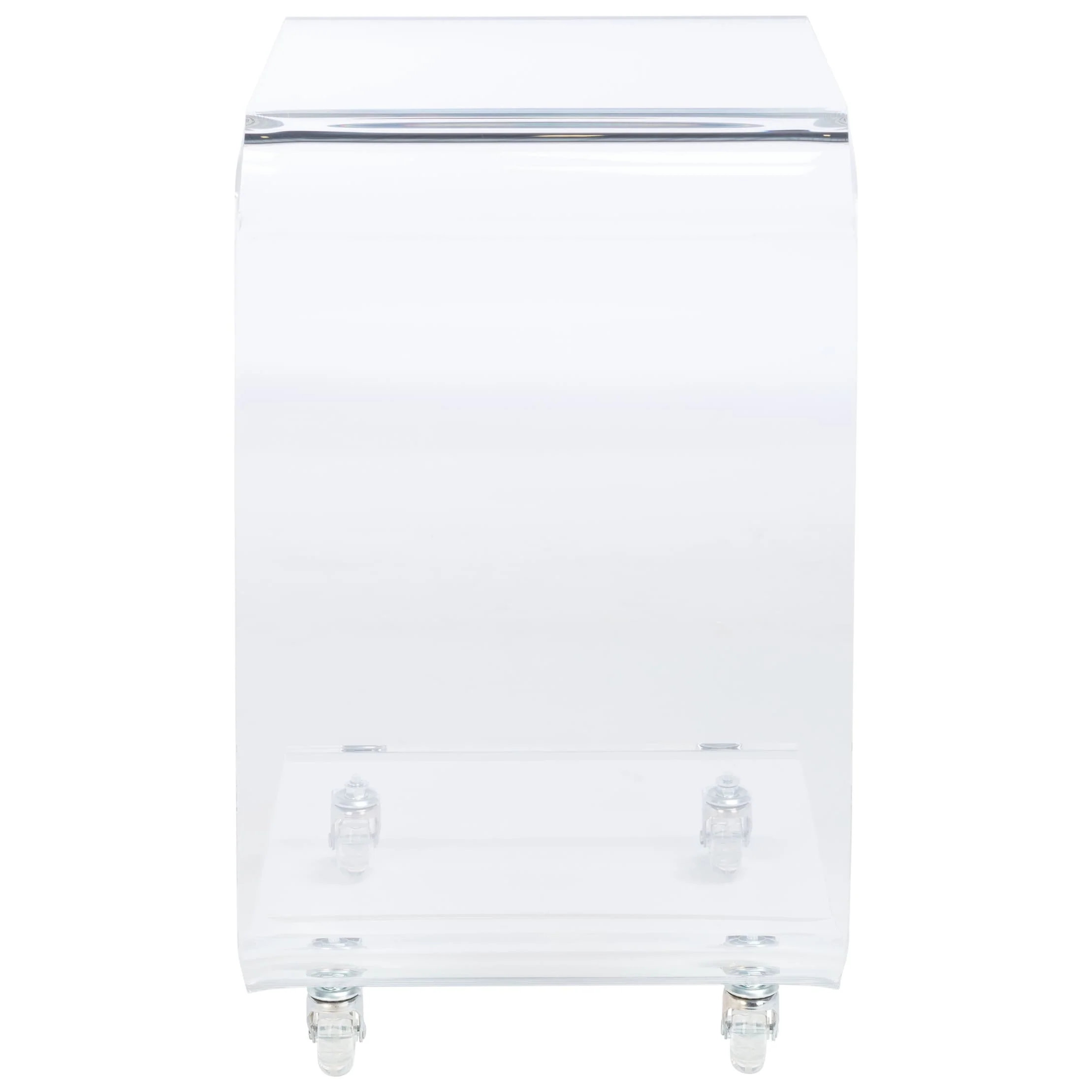 SAFAVIEH Rollins Acrylic Clear Bar Cart - 14W x 16D x 23H