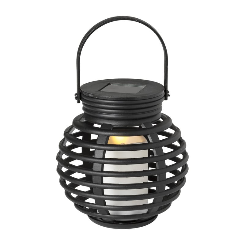 Solar tuinlantaarn - zwart - 15x15 cm