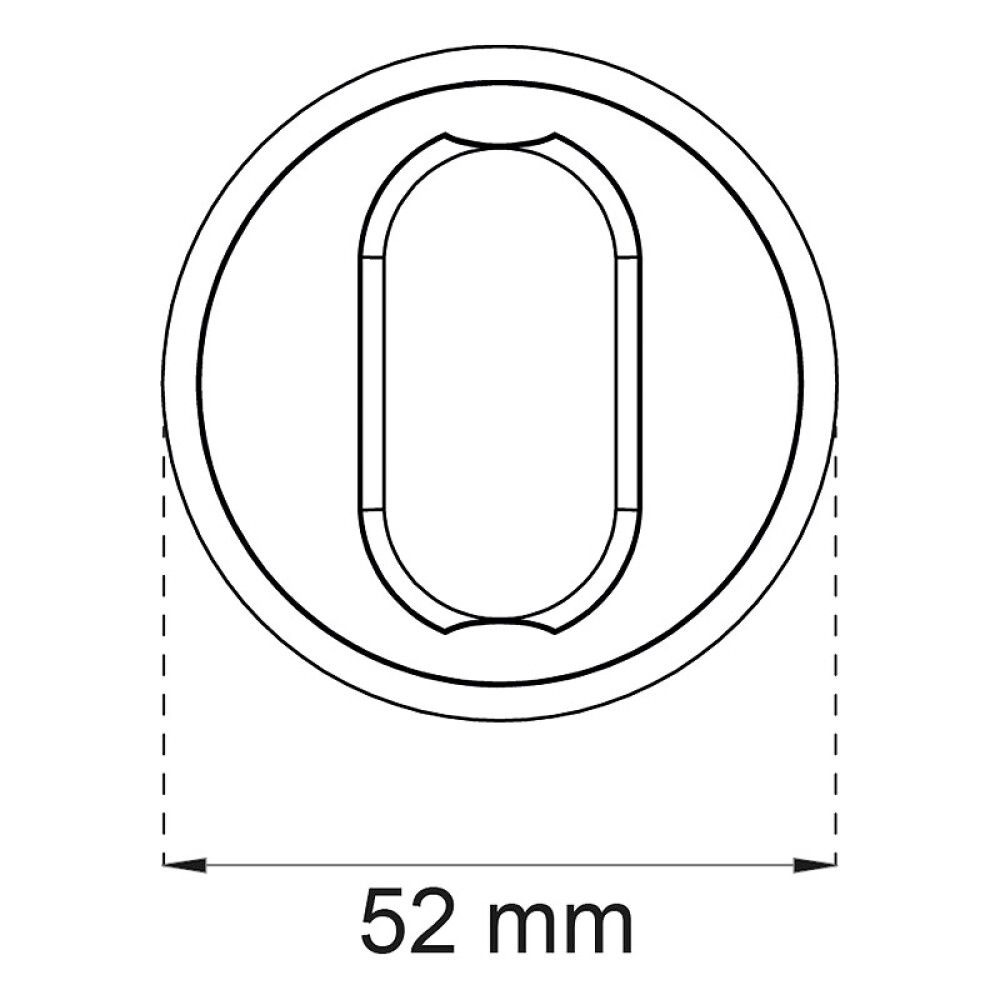 SYLINDERRING HABO 9MM BØRSTET KROM