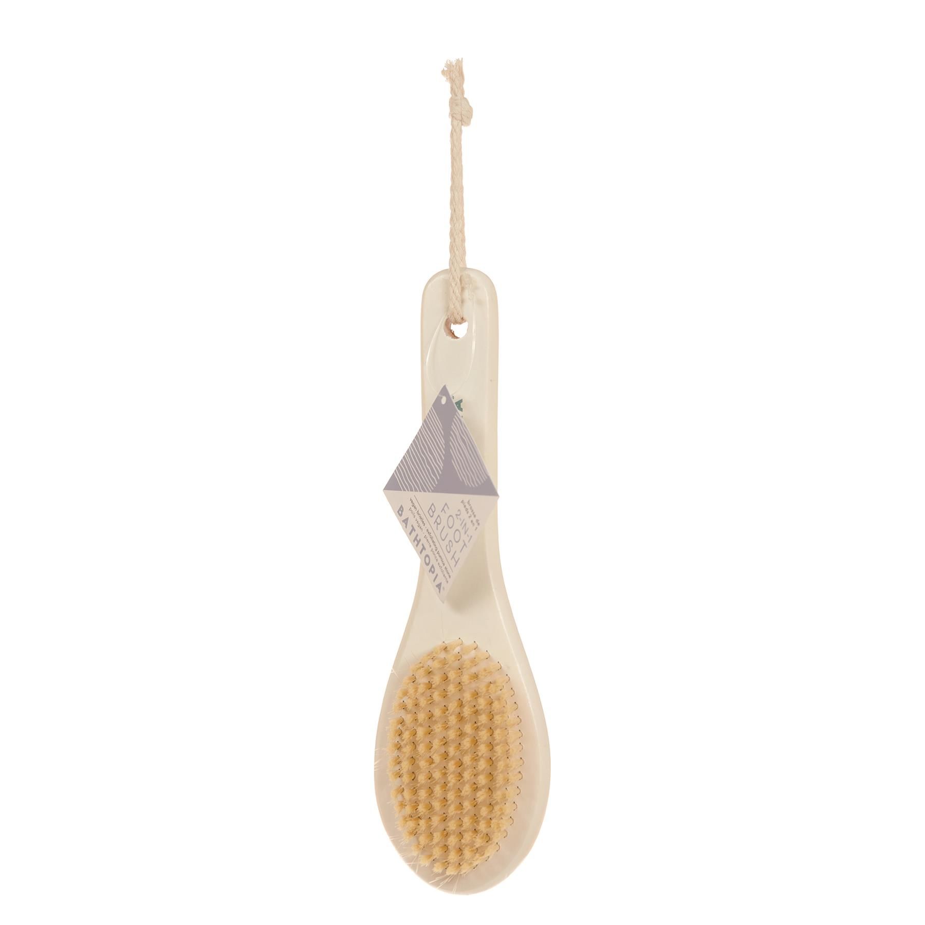 Danielle Creations Bathtopia Bamboo Dual Sided Foot Brush & Pumice Stone