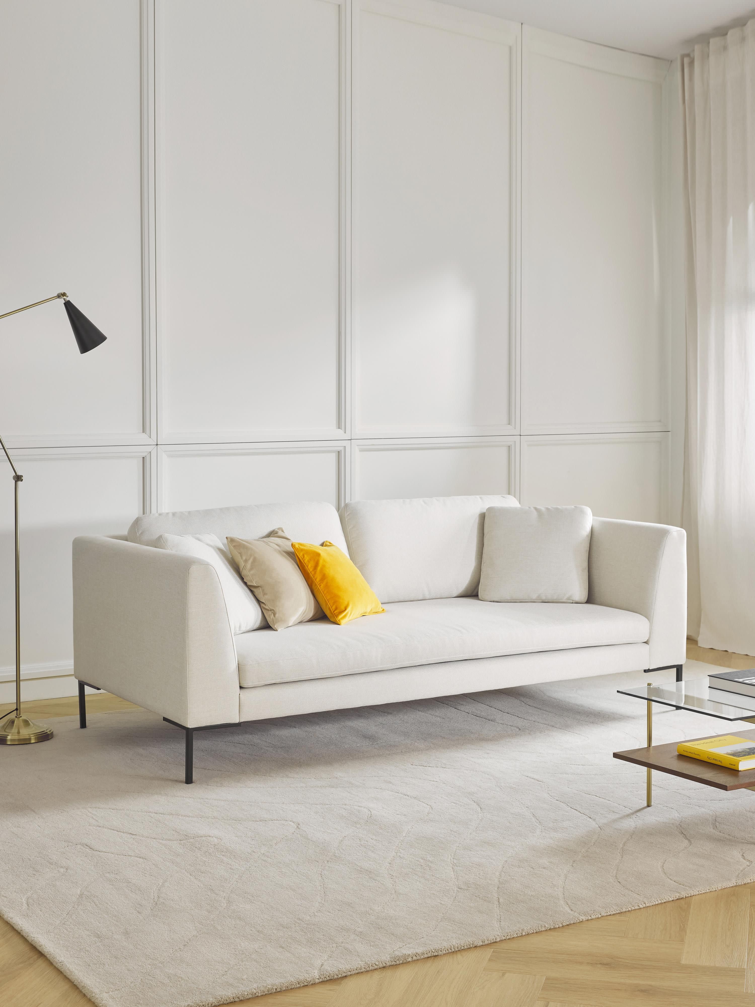 Sofa Emma (3-Sitzer) mit Metall-Füßen