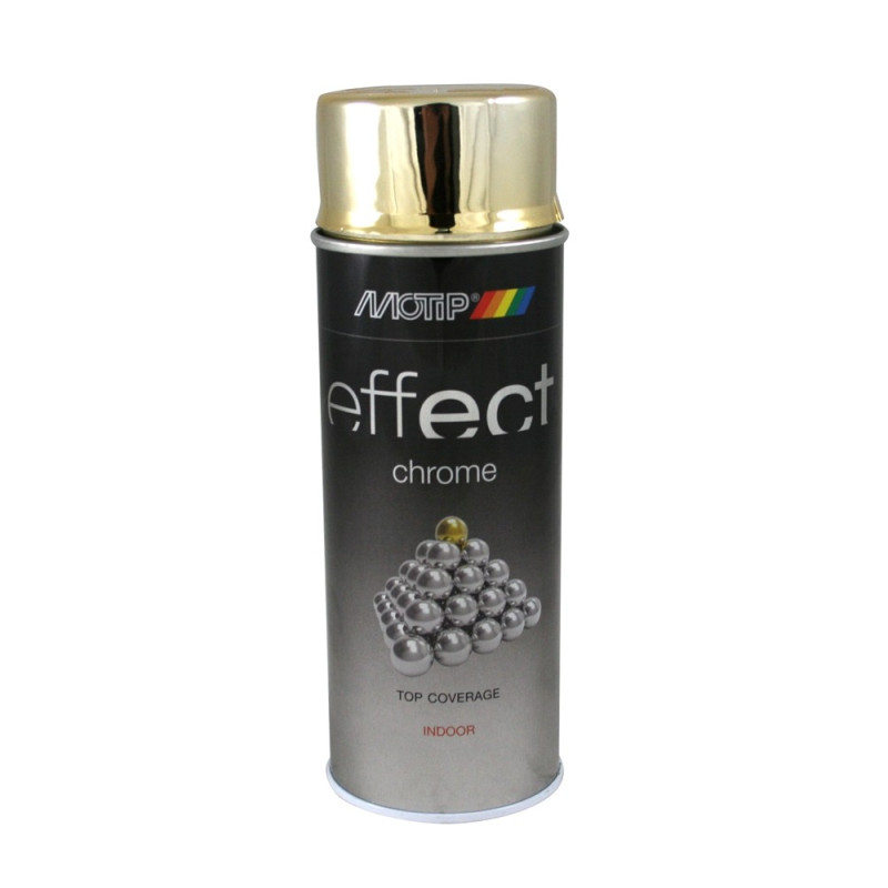 Peinture Effect Chrome dorée 0,4 L MOTIP