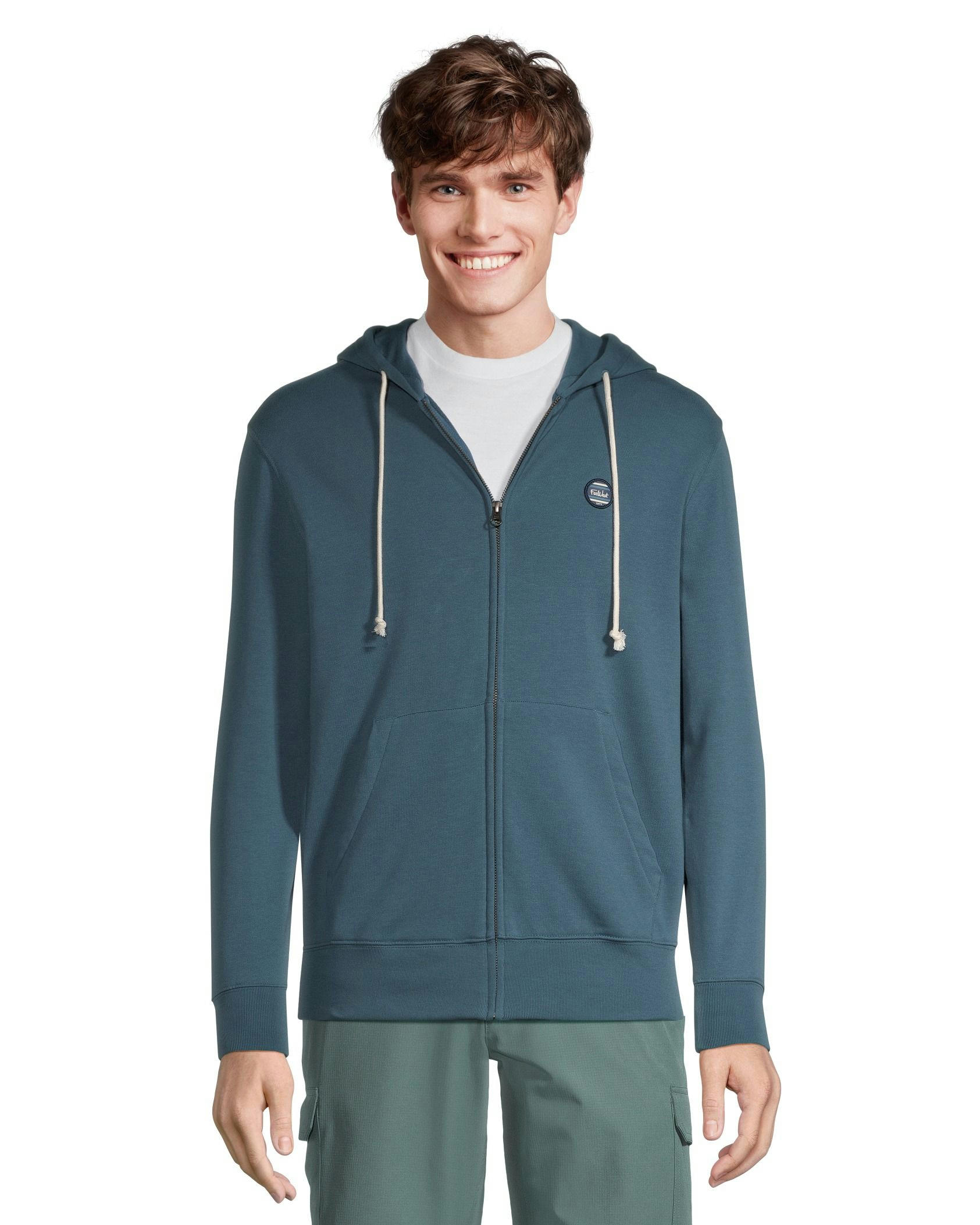 FarWest Men's Full Zip Fleece Hoodie