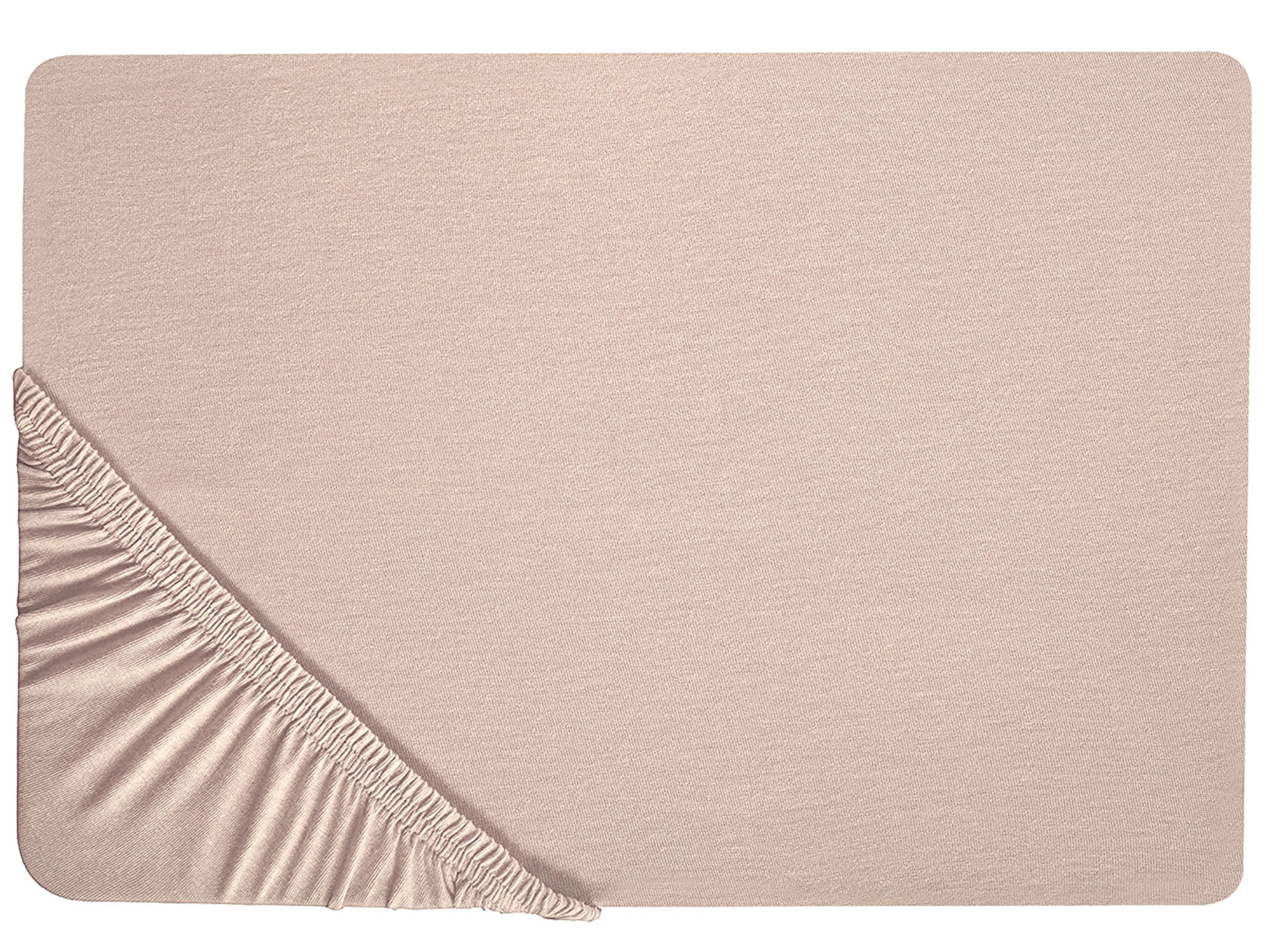Fitted Sheet HOFUF Cotton 140 x 200 cm Beige