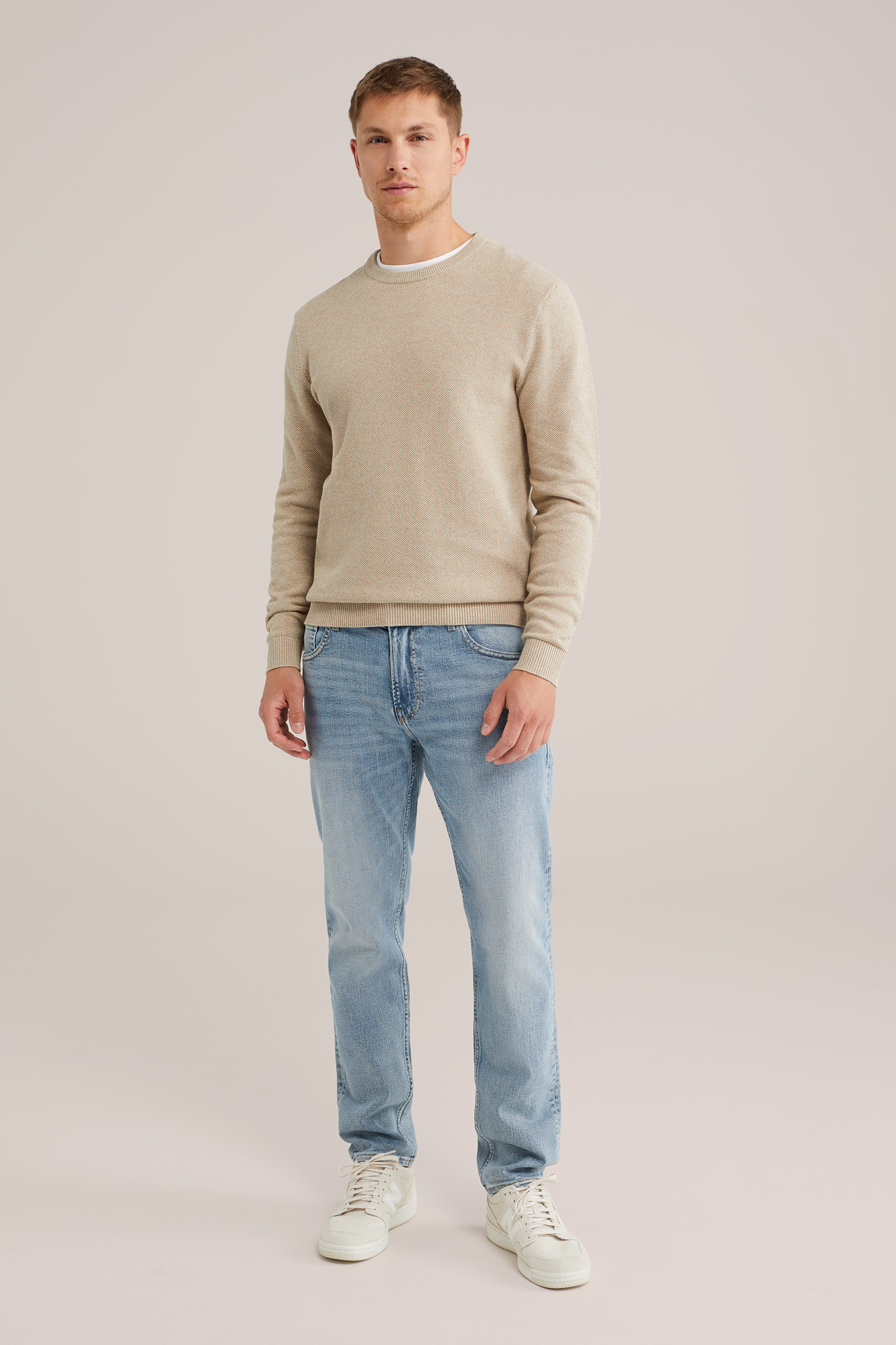 Heren Regular fit trui met structuur