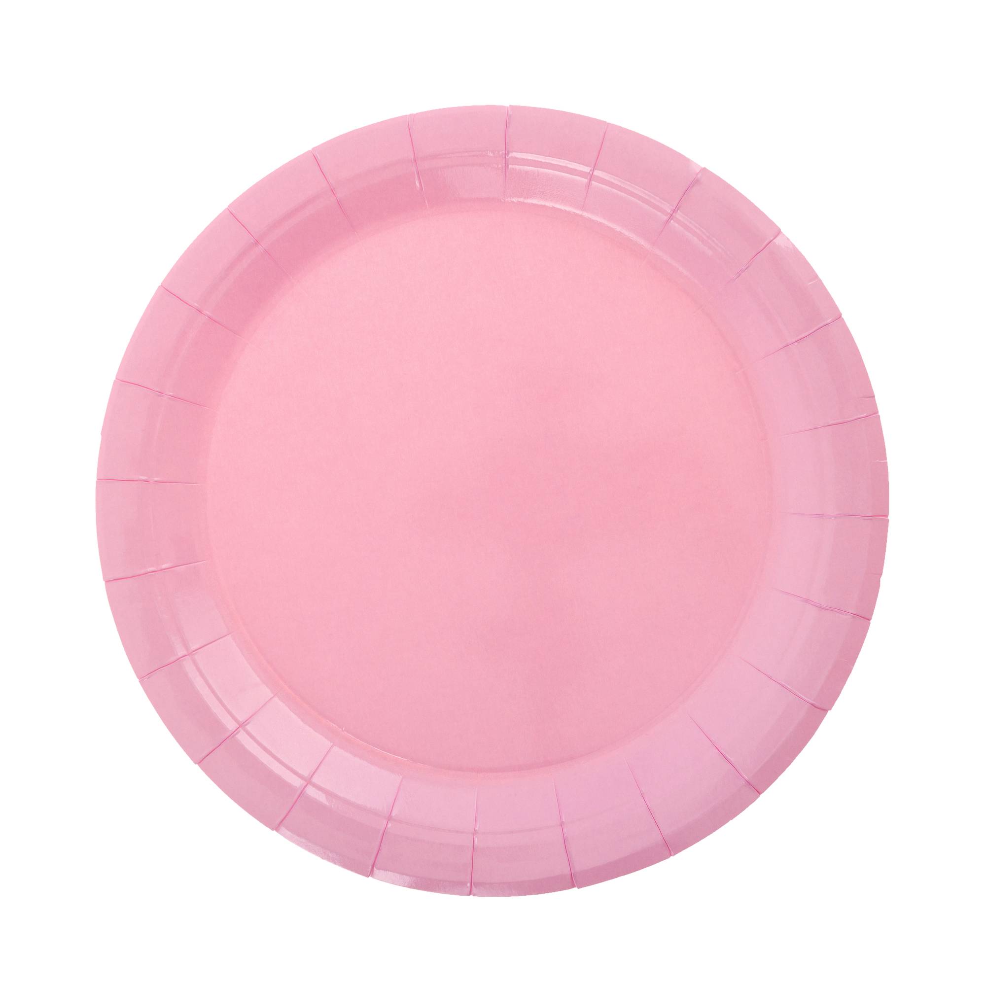 Candy Pink Paper Plates 8 Pack