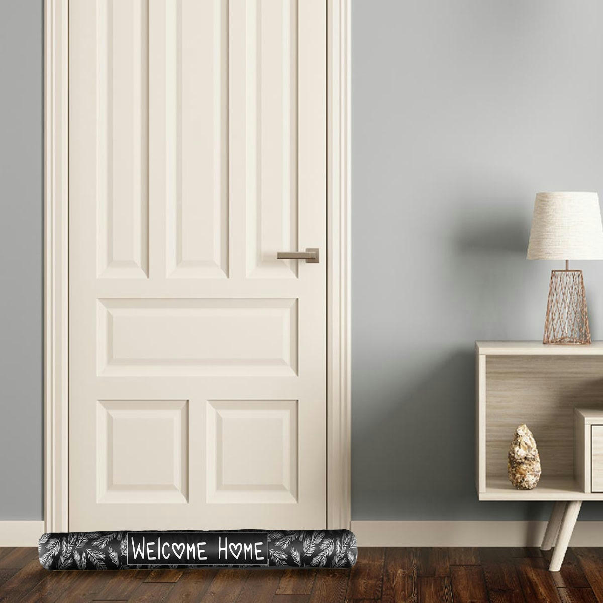 - Coussin de porte noir