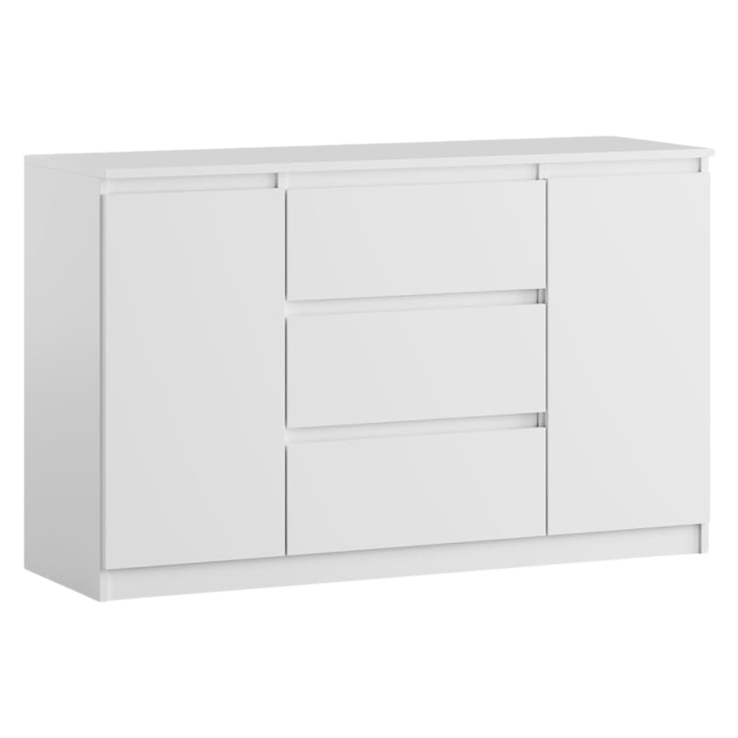 Komoda BASIC 2D3S – Biała | 120x75x40 cm
