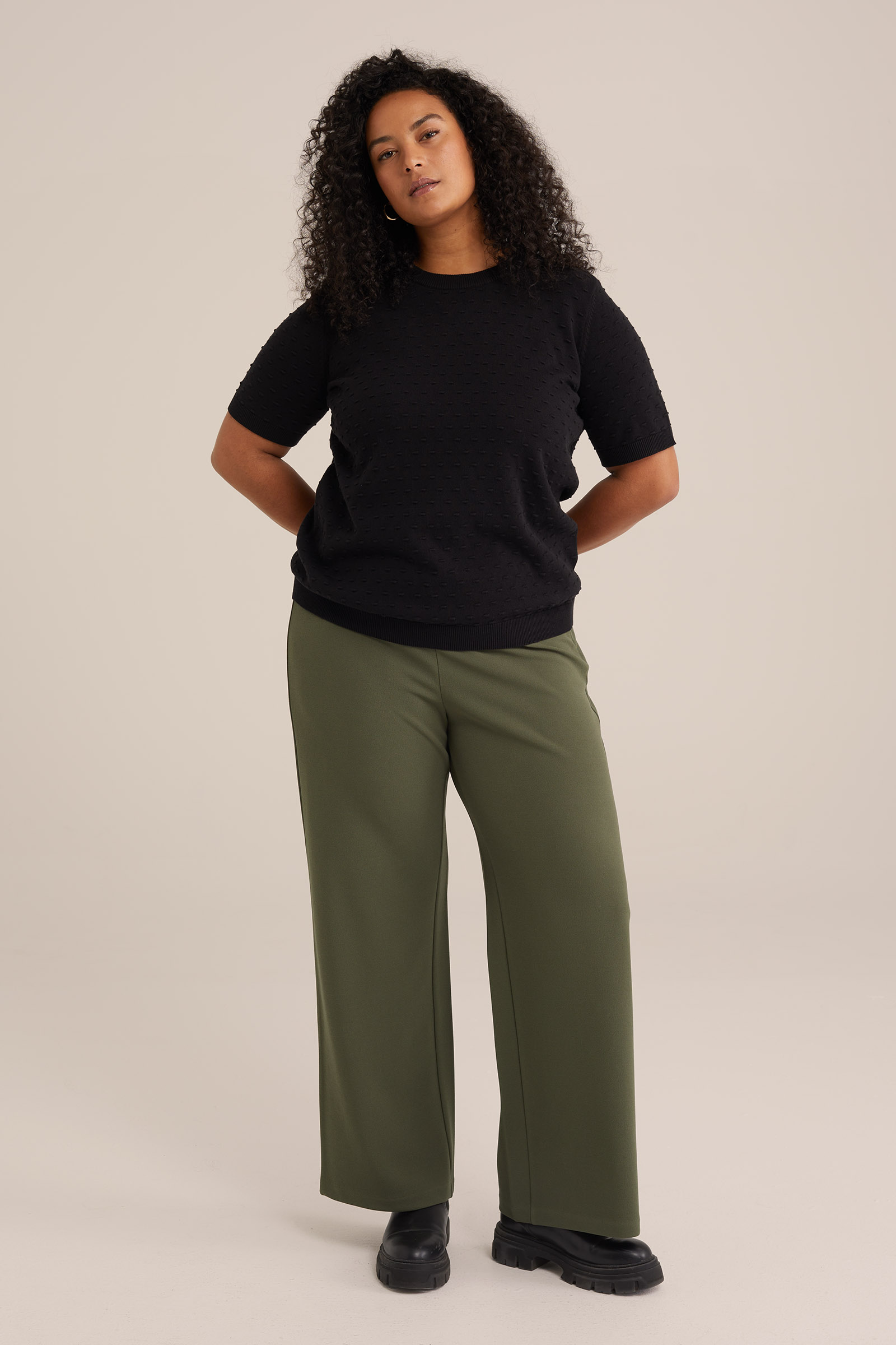 Dames wide leg pantalon - Curve