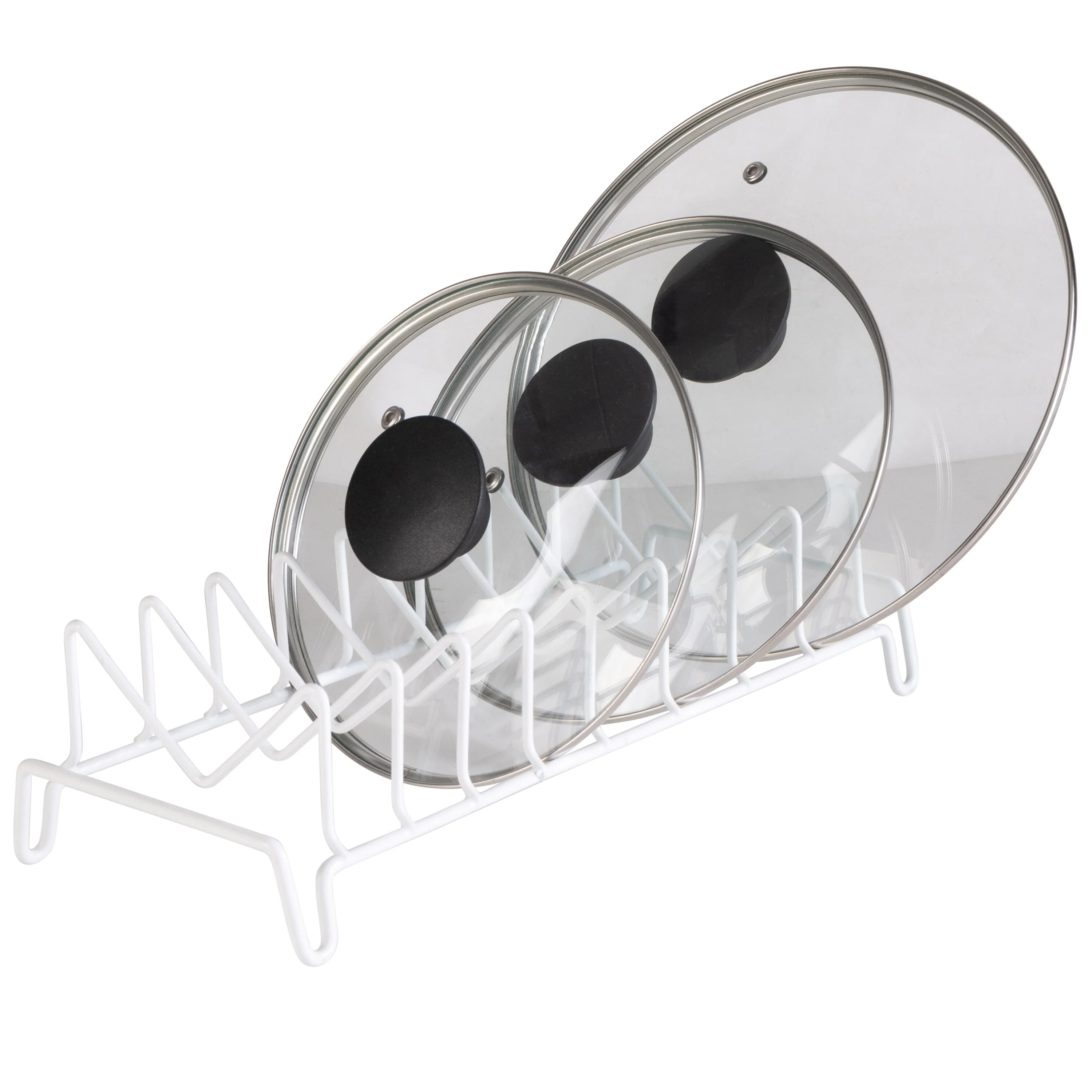 Kitchen Details Lid Organizer in White - 13.98 x 6.69 x 5.51