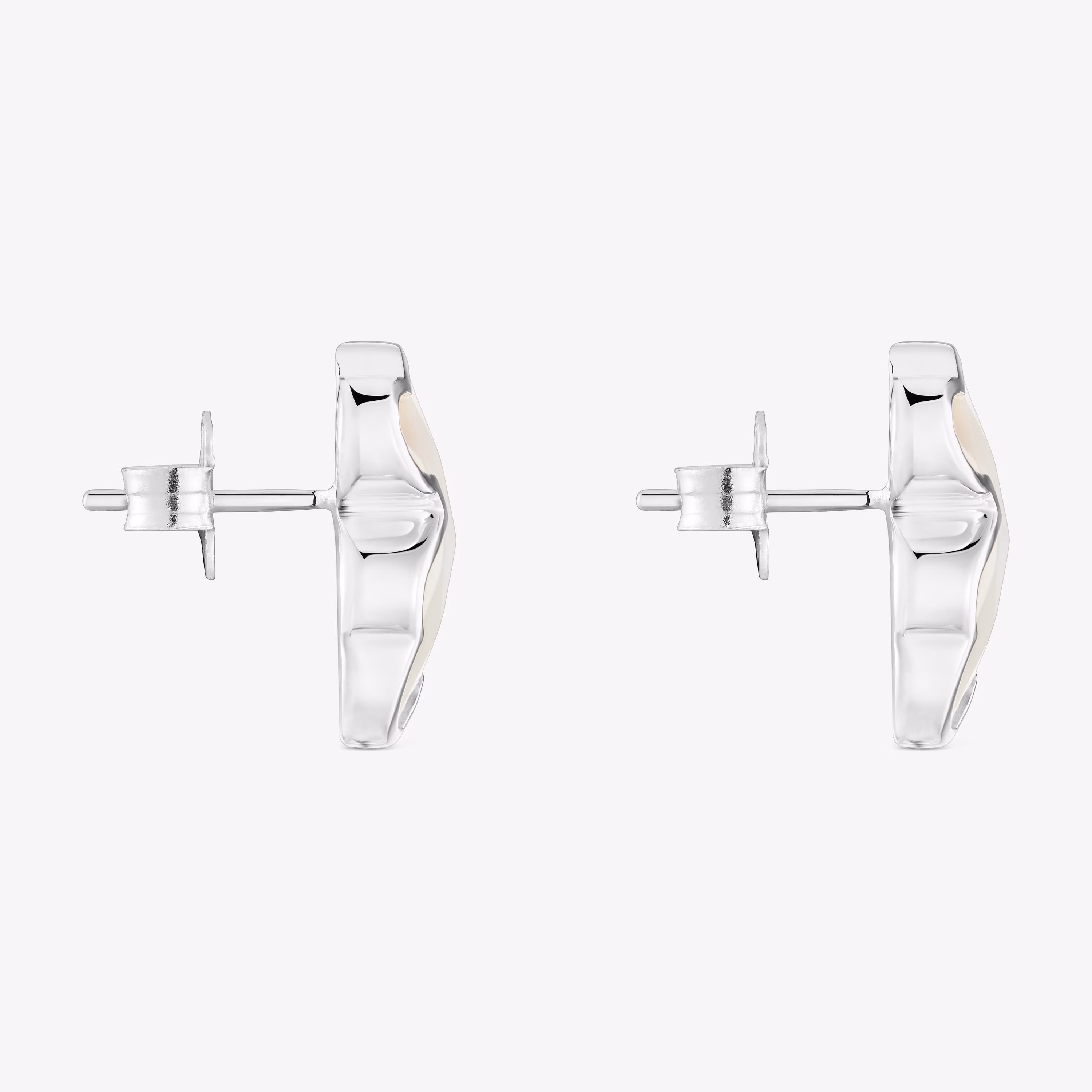 Pendientes oso de plata y nácar 16 mm Icon Color