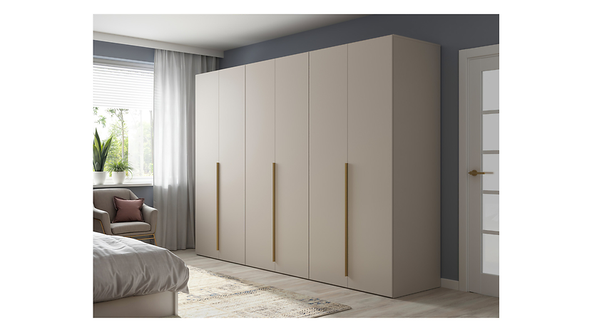 Szafa sześciodrzwiowa Flex 300 cm kaszmir