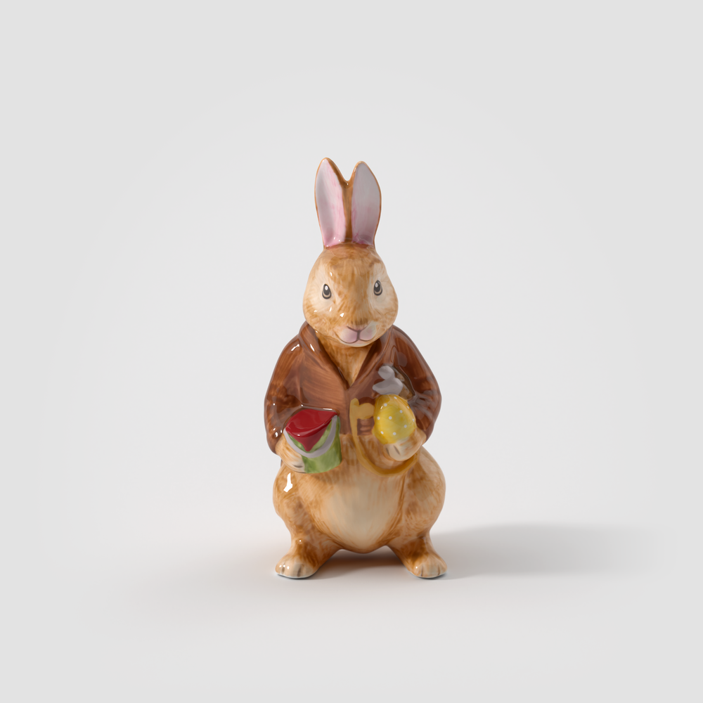 Bunny Tales Easter figurine - Multi-colored, 2.6'' x 2.4'' x 5.8'', porcelain