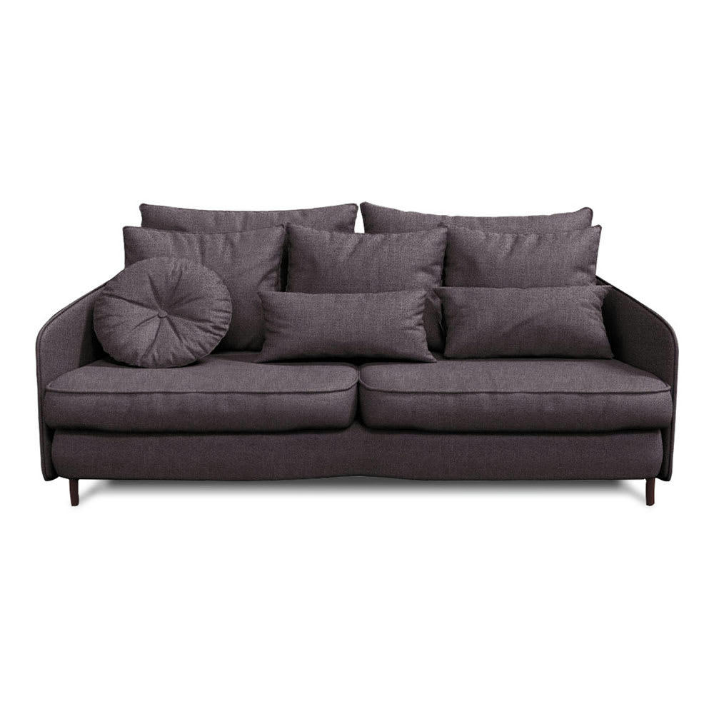 TREMEZZO - Canapé 3 places tissu droit gris foncé